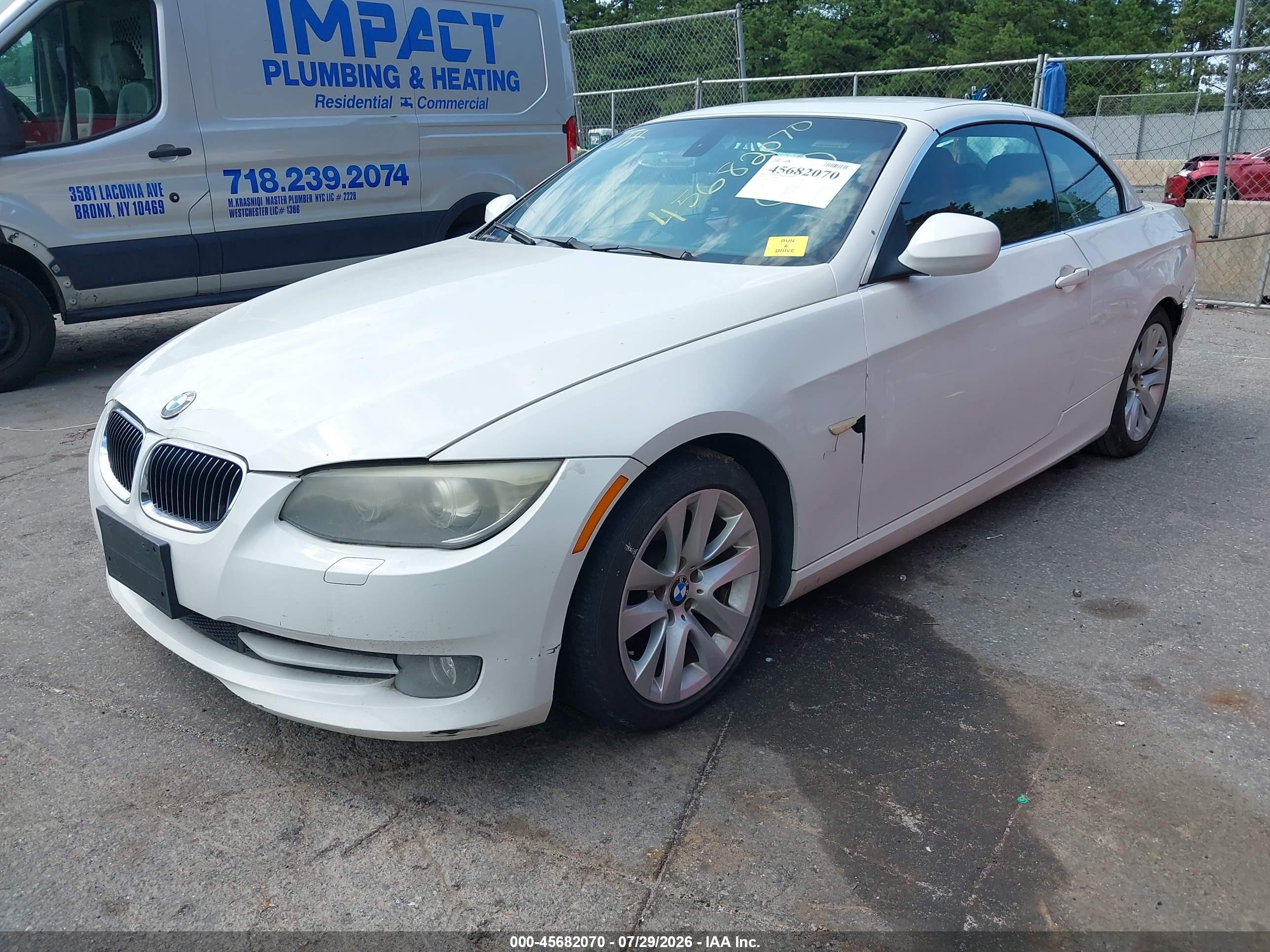 2011 Bmw 328i White vin: WBADW7C58BE544670
