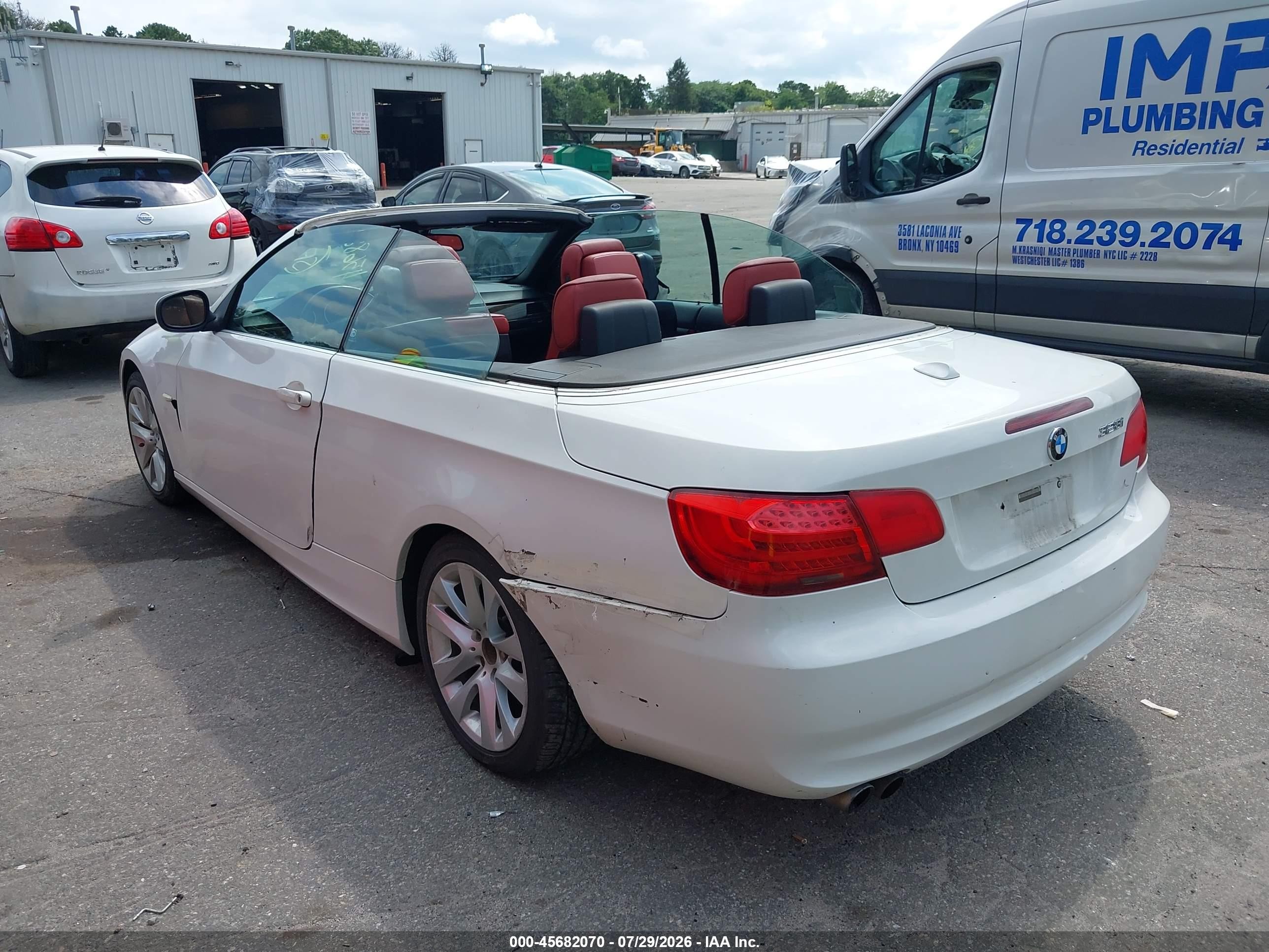 2011 Bmw 328i White vin: WBADW7C58BE544670