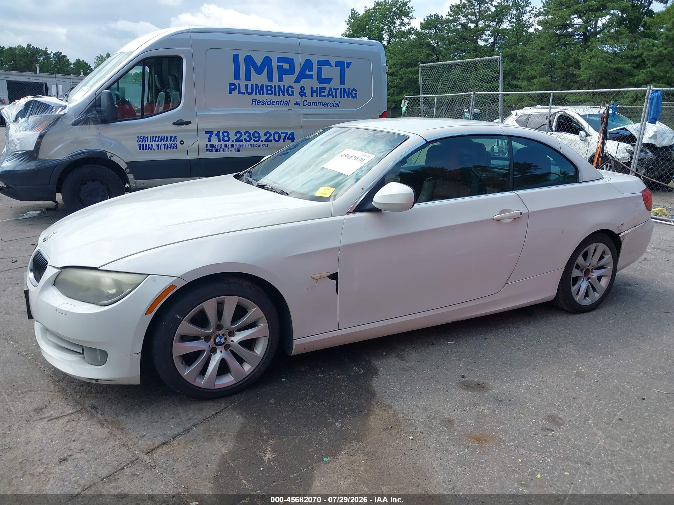 2011 Bmw 328i White vin: WBADW7C58BE544670
