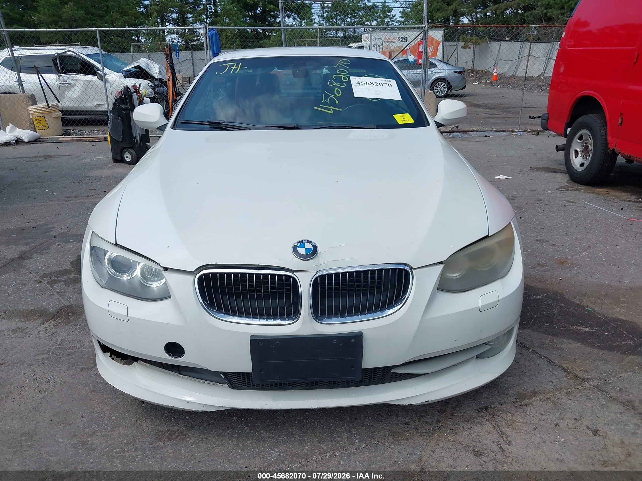 2011 Bmw 328i White vin: WBADW7C58BE544670