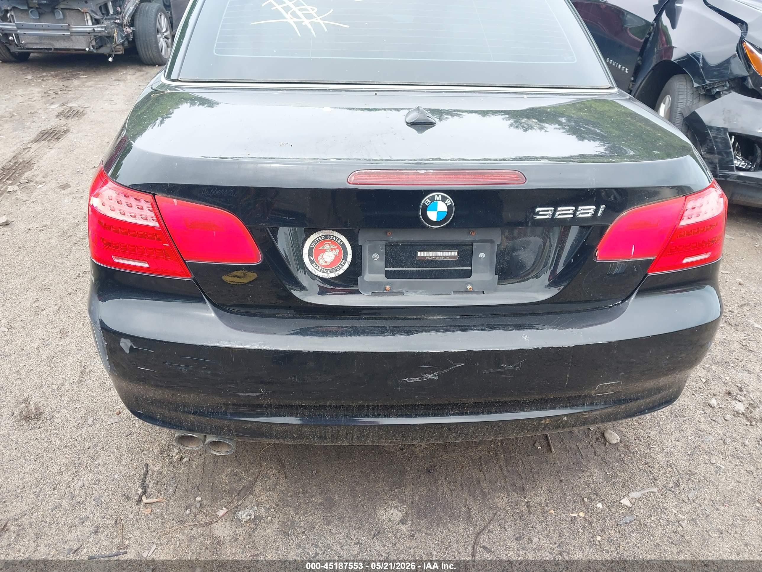 2011 Bmw 328i   Black vin: WBADW7C58BE545625