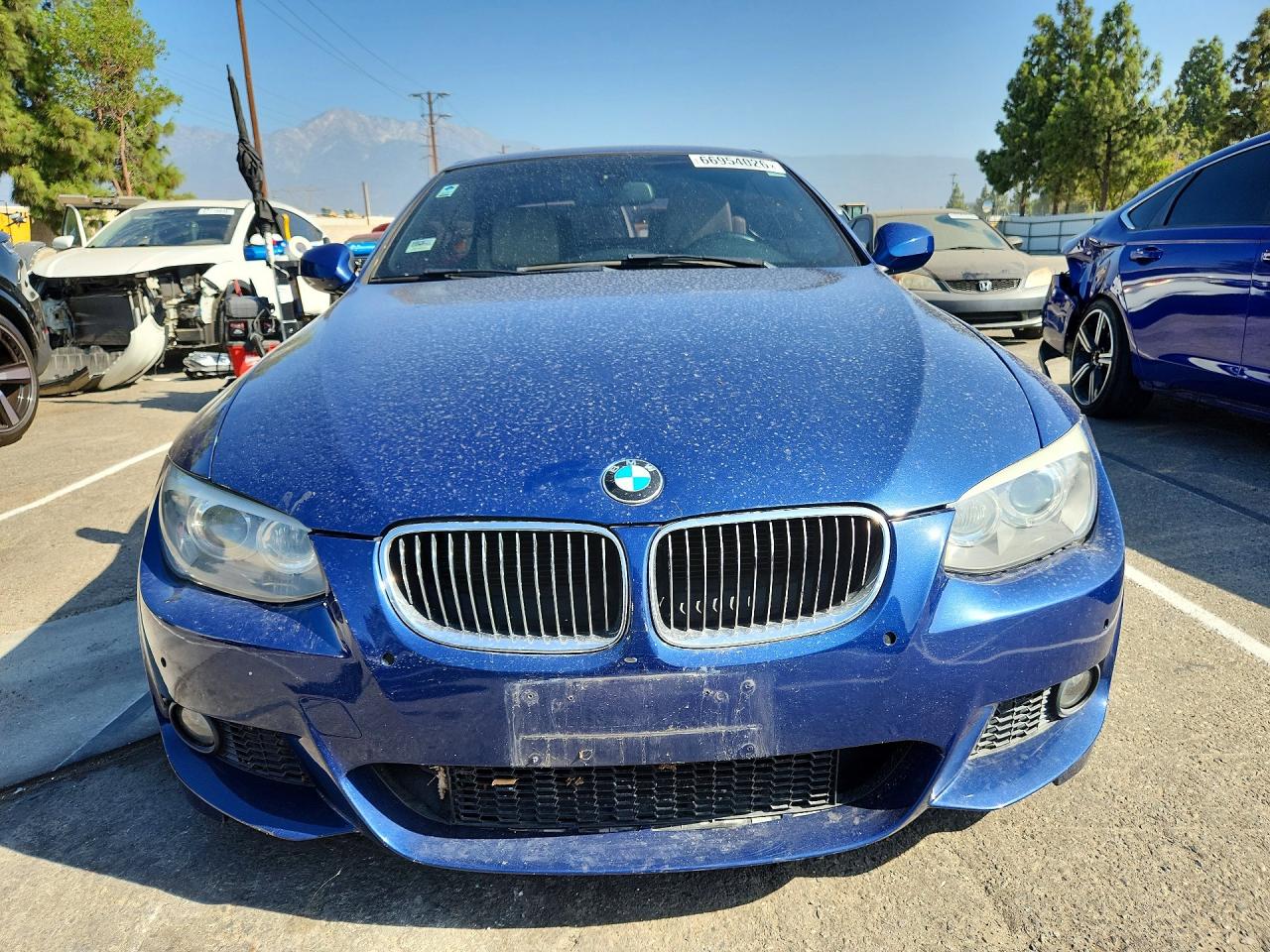 2012 Bmw 328 I Sulev Blue vin: WBADW7C58CE730677
