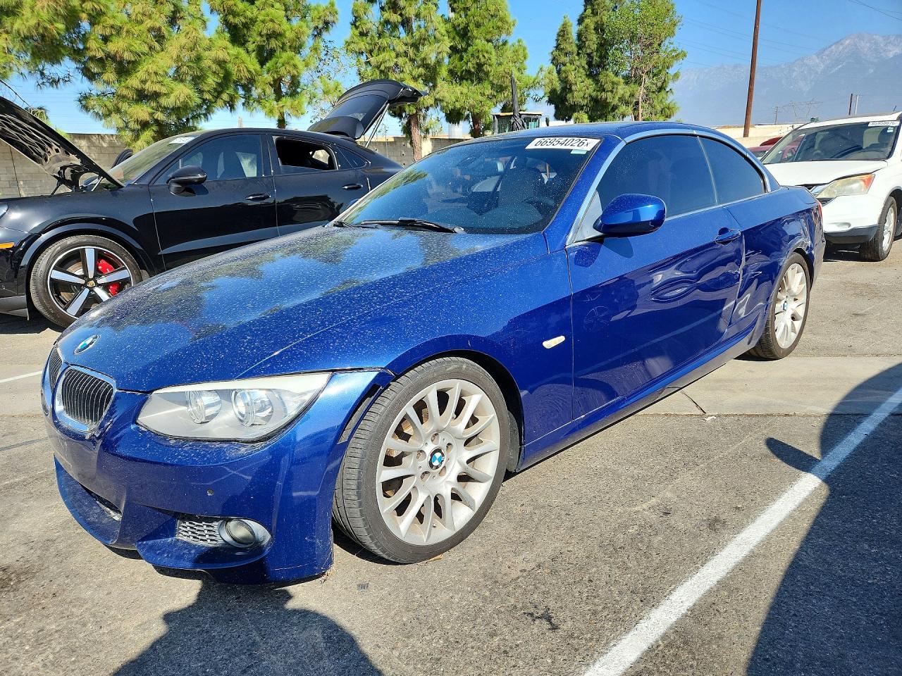 2012 Bmw 328 I Sulev Blue vin: WBADW7C58CE730677