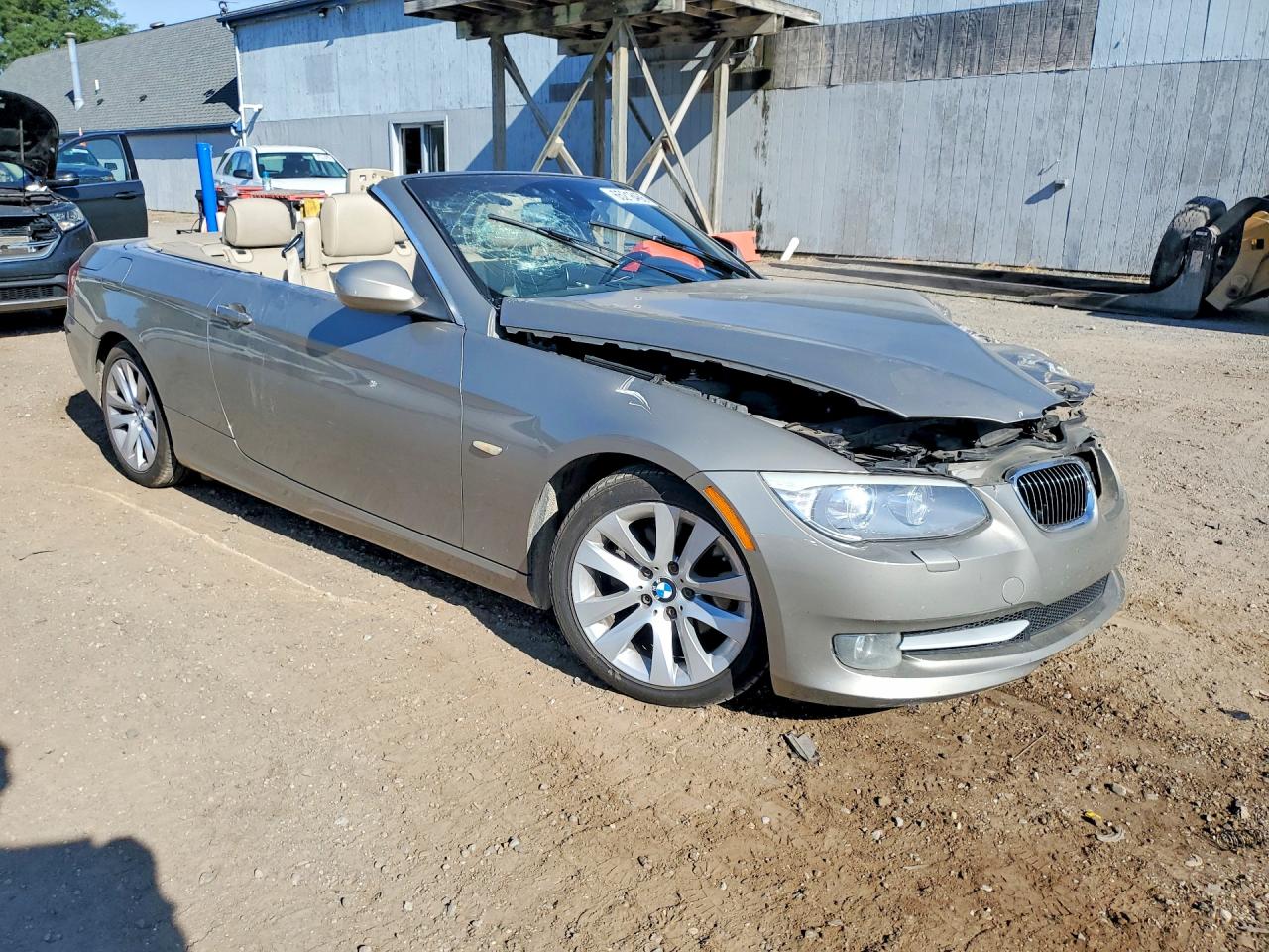2011 Bmw 328 I Sulev Beige vin: WBADW7C5XBE542631