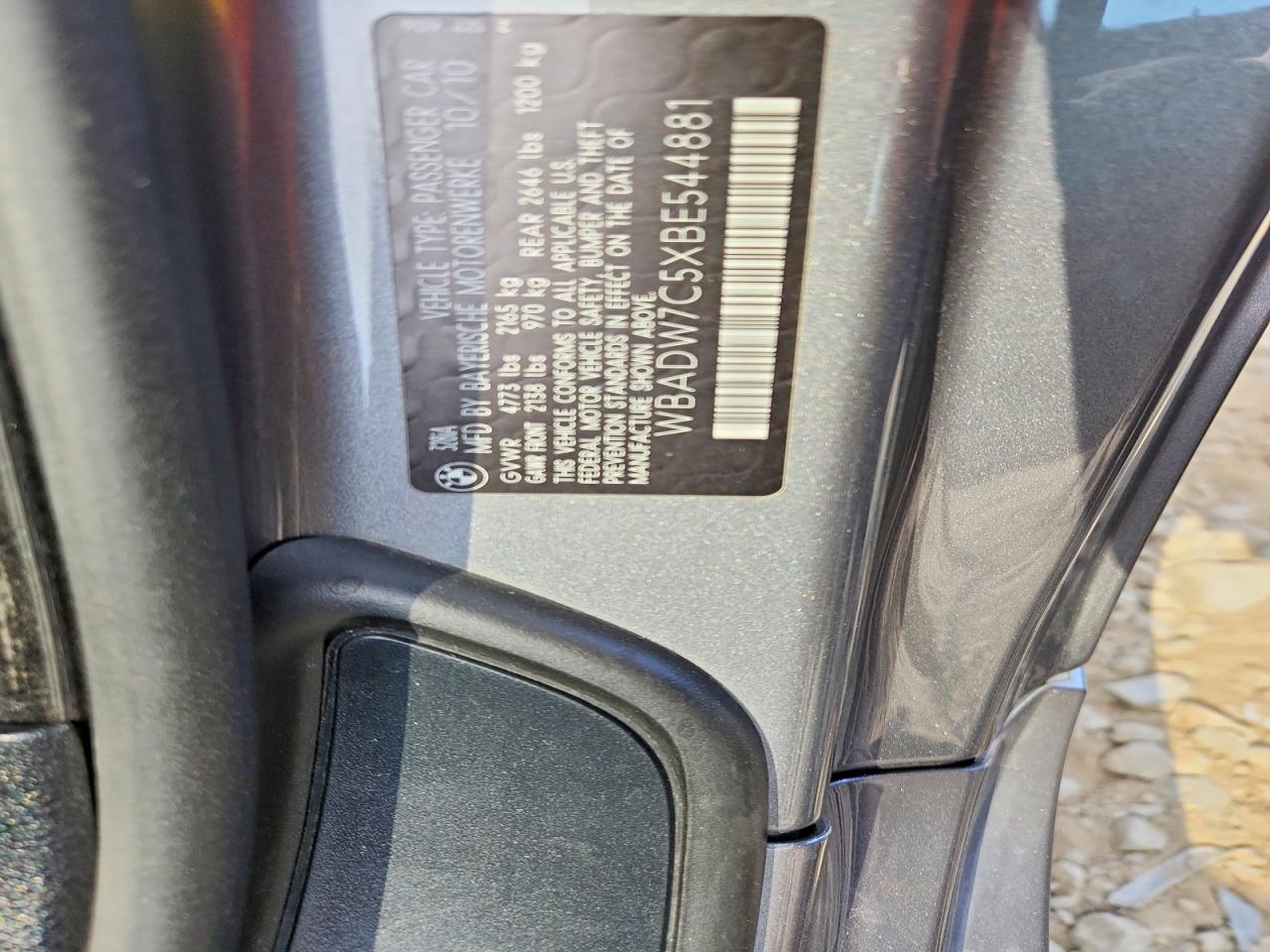 2011 Bmw 328 I Sulev Silver vin: WBADW7C5XBE544881
