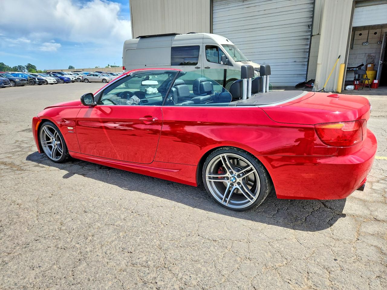2013 Bmw 335 I Sulev Red vin: WBADX1C50DJ128732