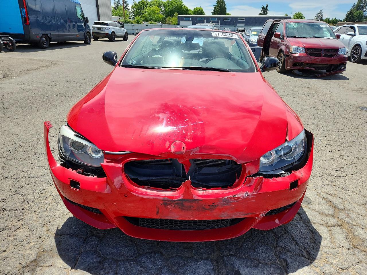 2013 Bmw 335 I Sulev Red vin: WBADX1C50DJ128732