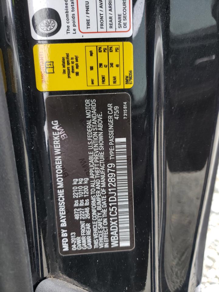 2013 Bmw 335 I Sulev Black vin: WBADX1C51DJ128979