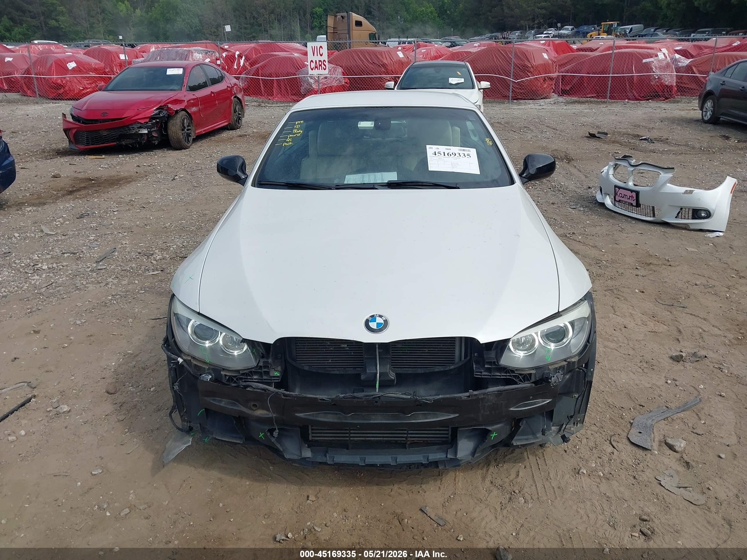 2011 Bmw 335is   White vin: WBADX1C55BE570458