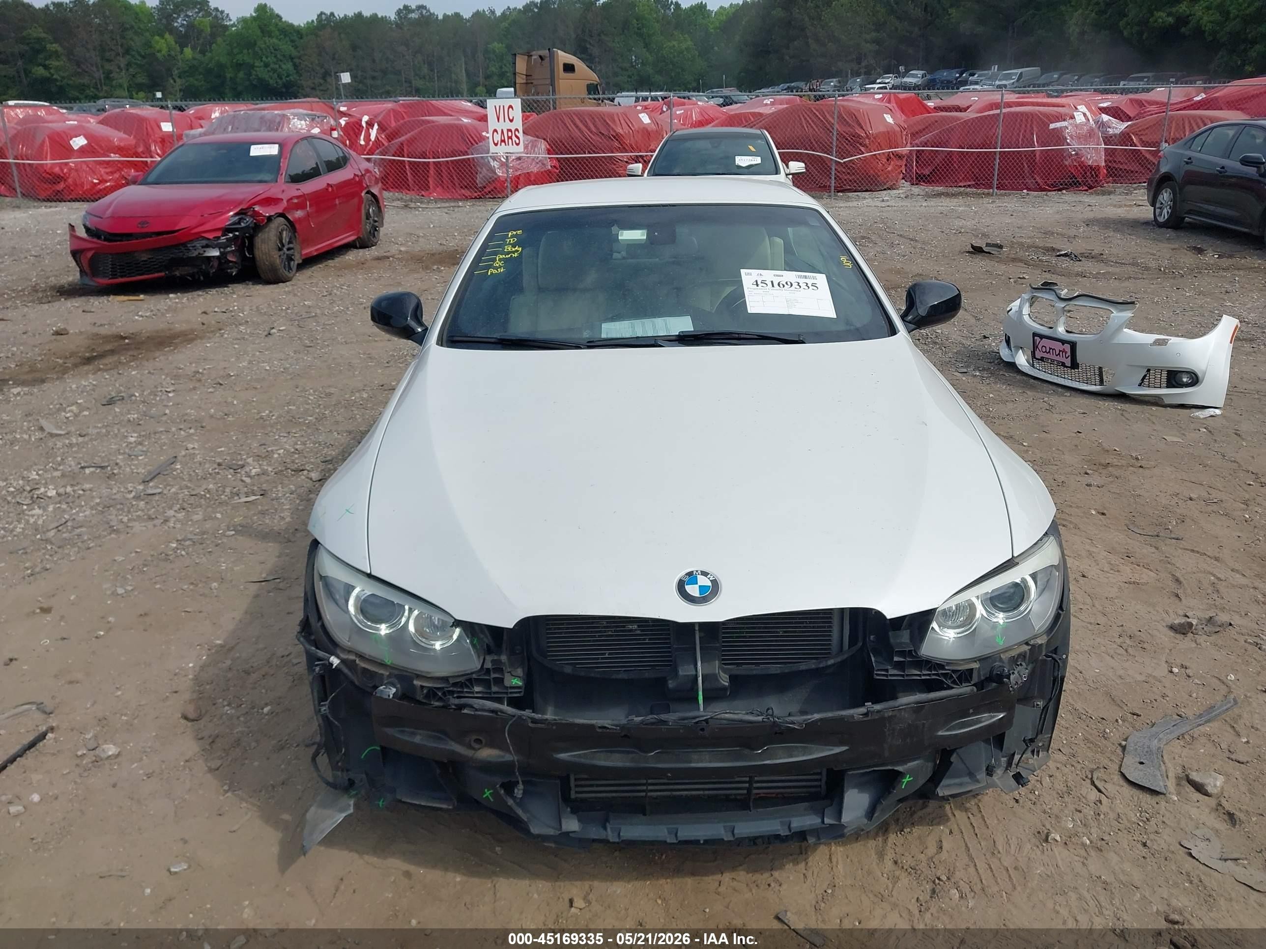 2011 Bmw 335is   White vin: WBADX1C55BE570458