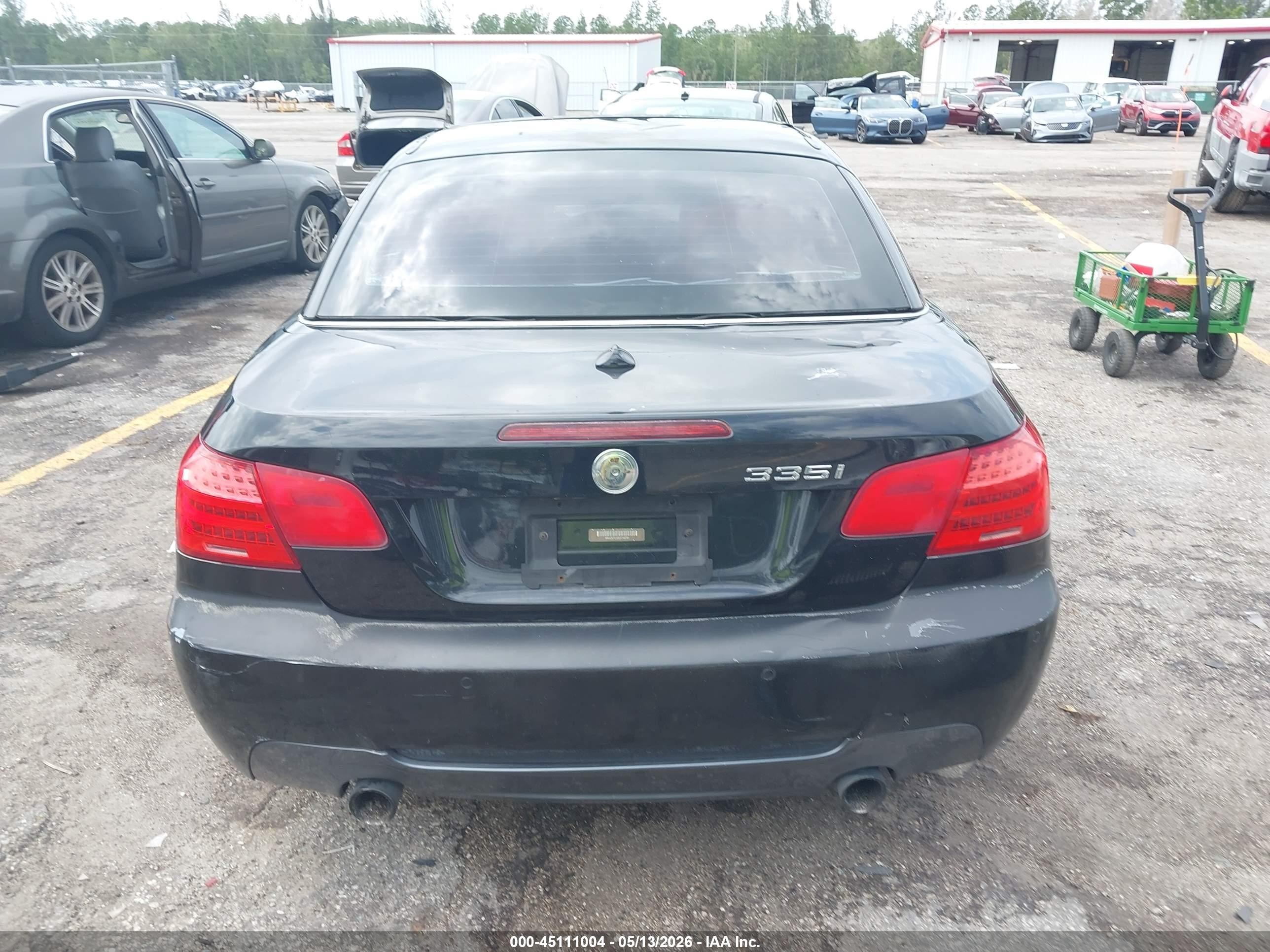 2012 Bmw 335i   Black vin: WBADX7C50CE744781