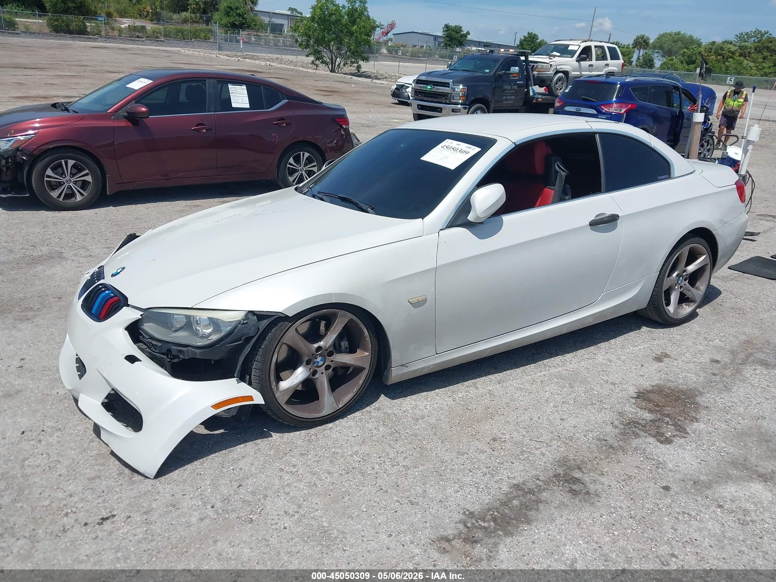 2011 Bmw 335i White vin: WBADX7C51BE743413