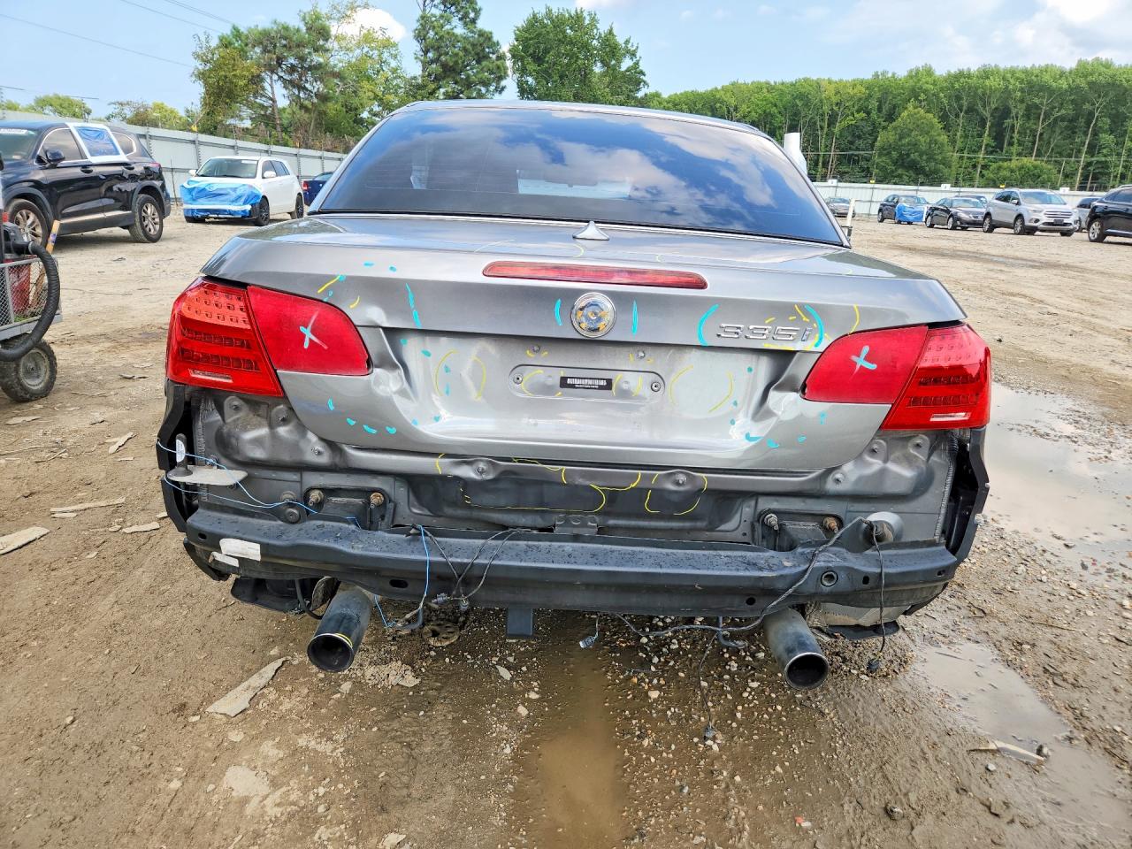 2012 Bmw 335 I Gray vin: WBADX7C52CE745768