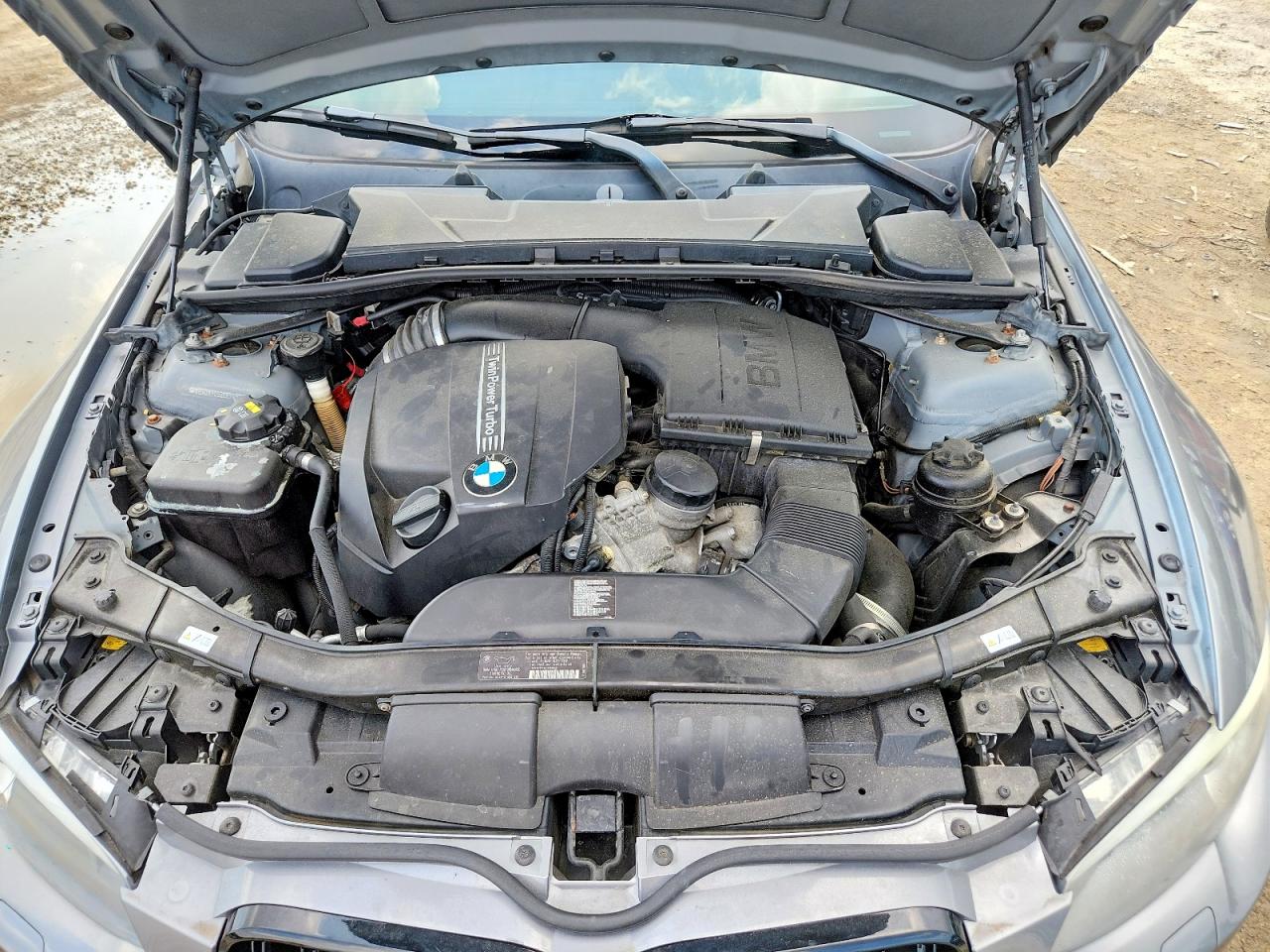 2012 Bmw 335 I Gray vin: WBADX7C52CE745768