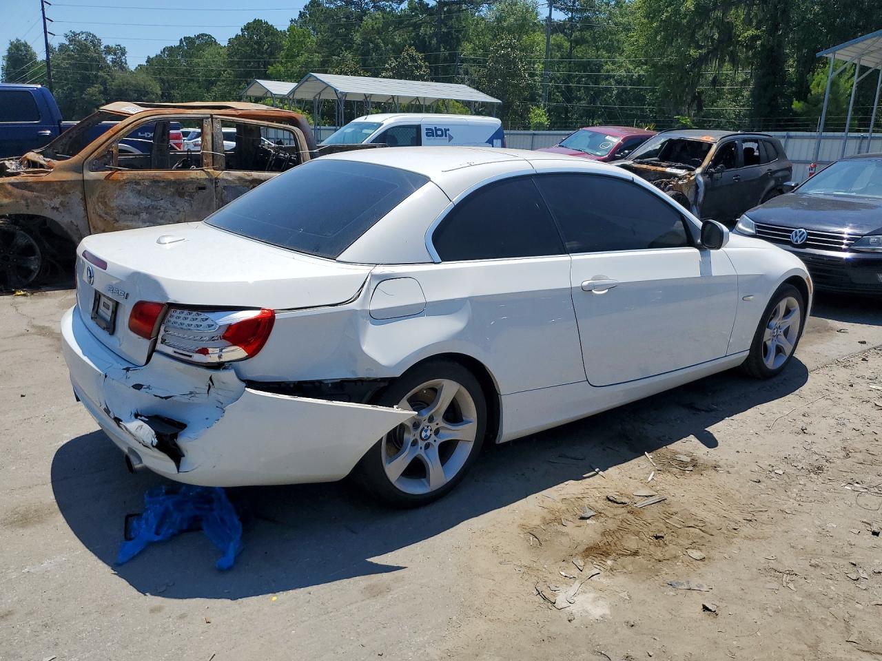 2011 Bmw 335 I White vin: WBADX7C54BE743101