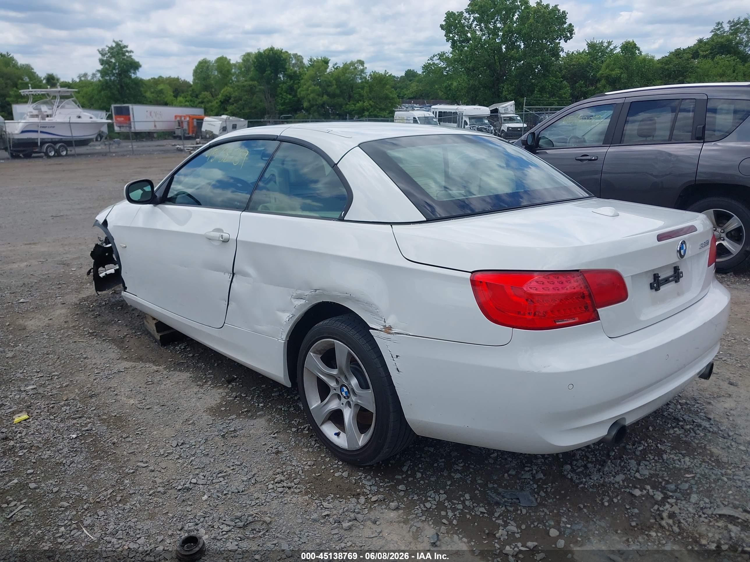 2013 Bmw 335i   White vin: WBADX7C54DPA97830