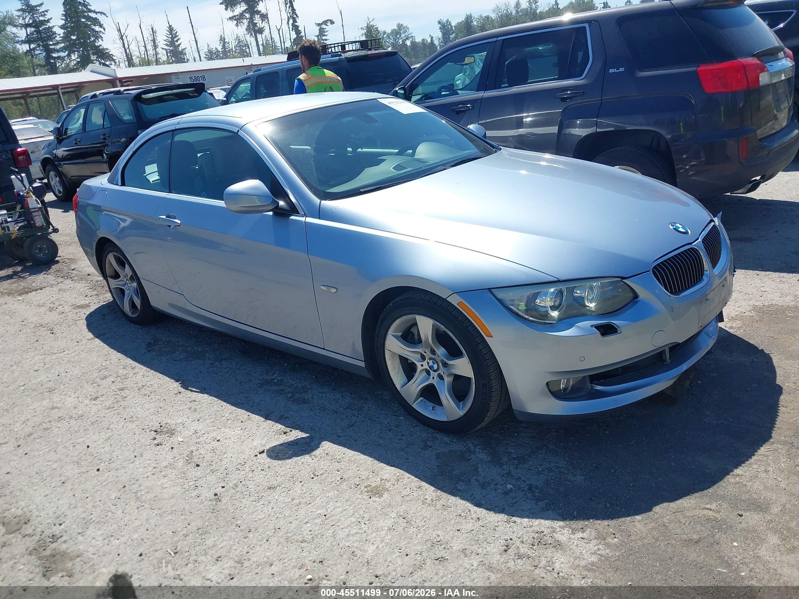 2011 Bmw 335i   Light Blue vin: WBADX7C56BE581729
