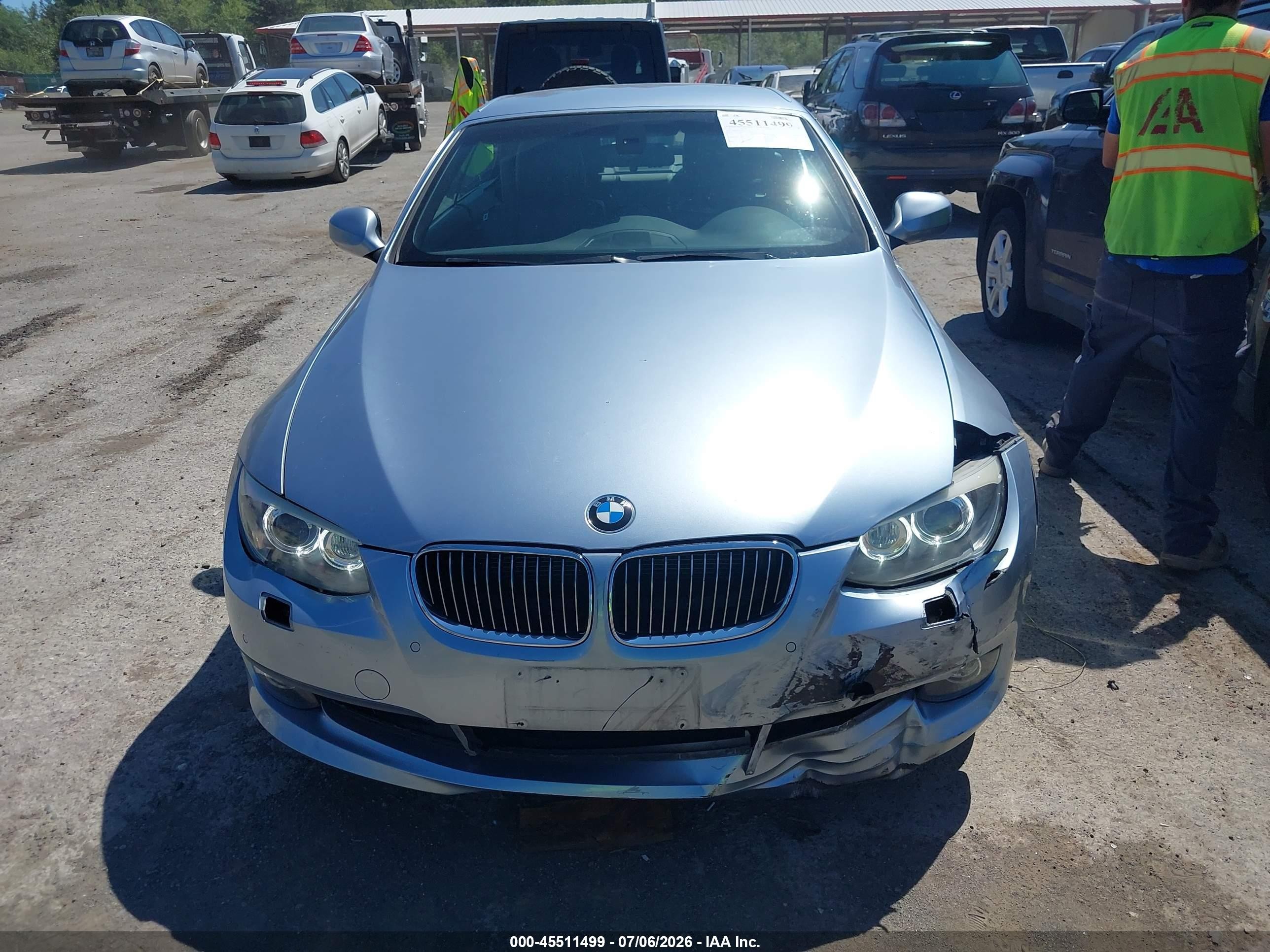 2011 Bmw 335i   Light Blue vin: WBADX7C56BE581729