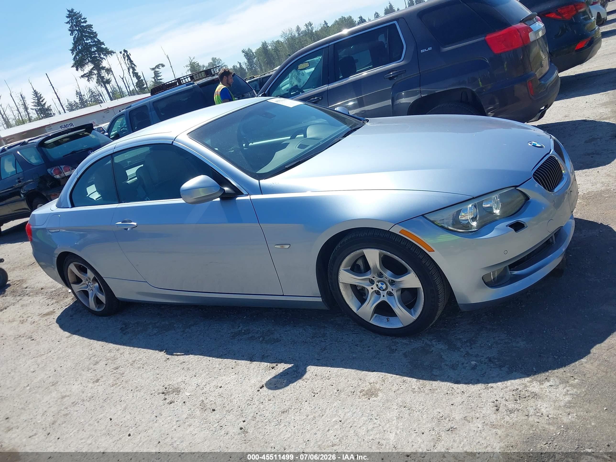 2011 Bmw 335i   Light Blue vin: WBADX7C56BE581729