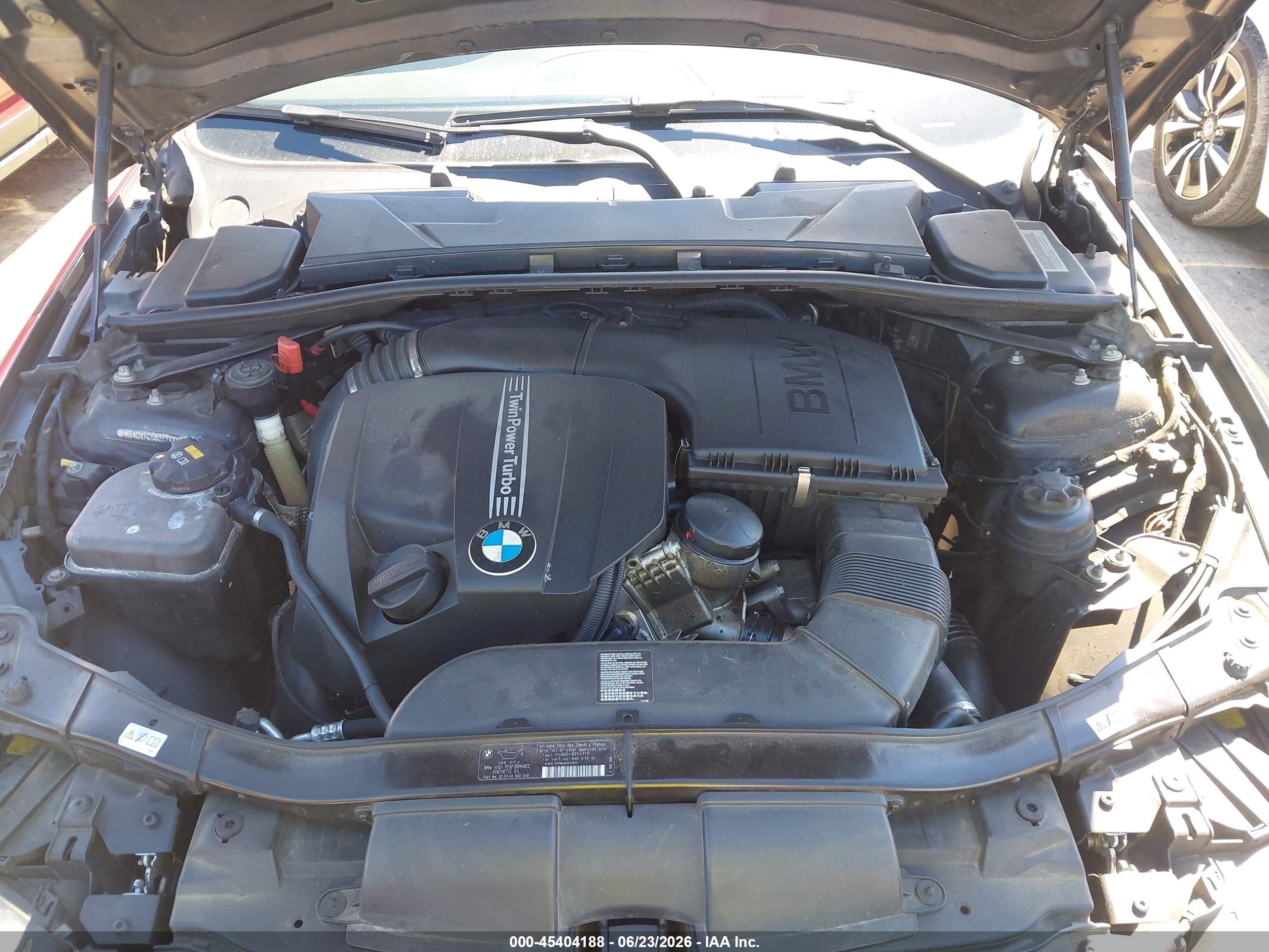 2012 Bmw 335i   Black vin: WBADX7C58CE744463