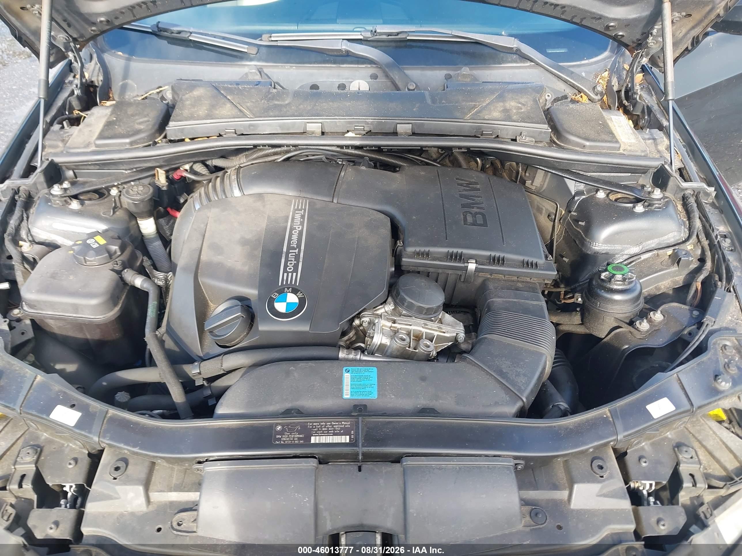 2011 Bmw 335i   Black vin: WBADX7C59BE580025