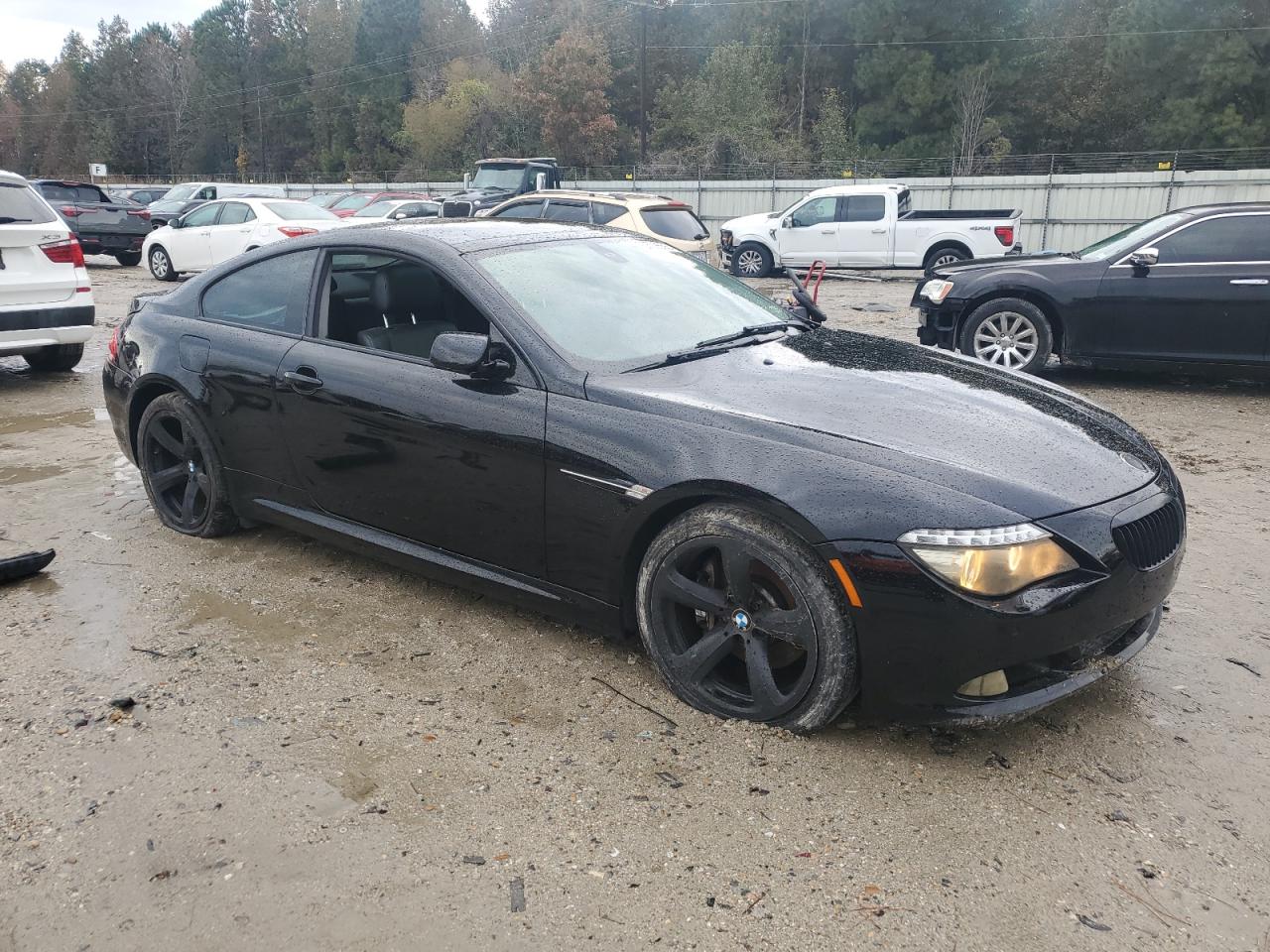 2008 Bmw 650 I Black vin: WBAEA53508CV90036