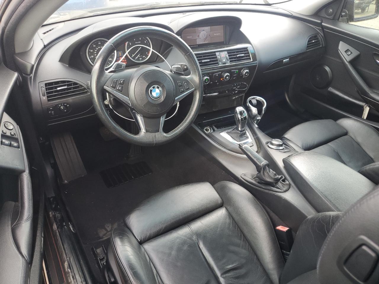 2008 Bmw 650 I Black vin: WBAEA53508CV91574