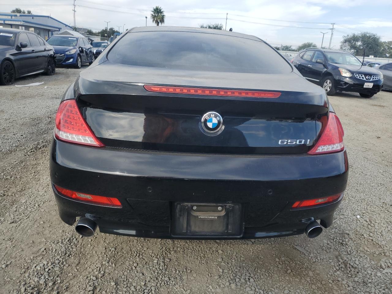2008 Bmw 650 I Black vin: WBAEA53508CV91574