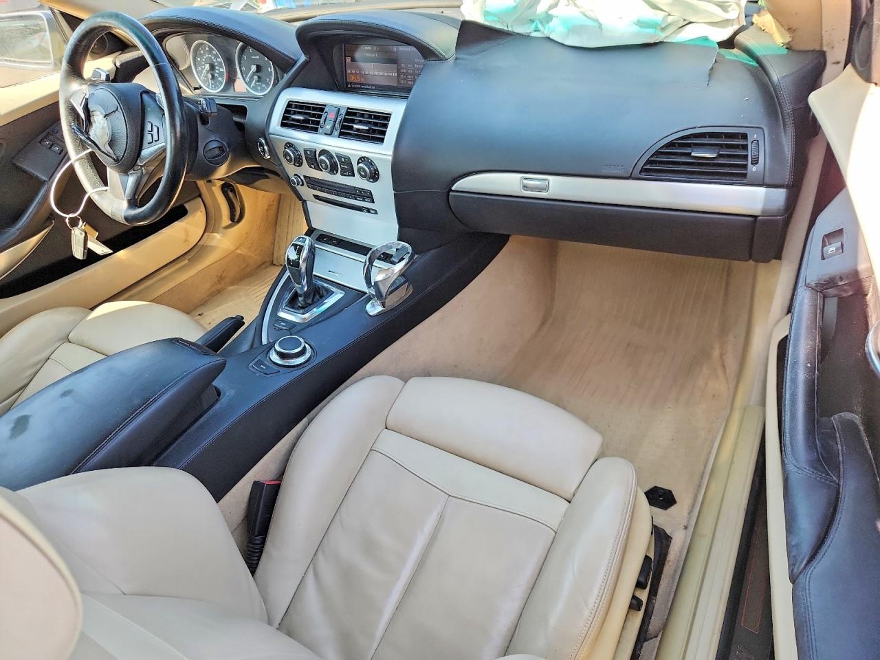 2008 Bmw 650 I Gray vin: WBAEA53518CV90028
