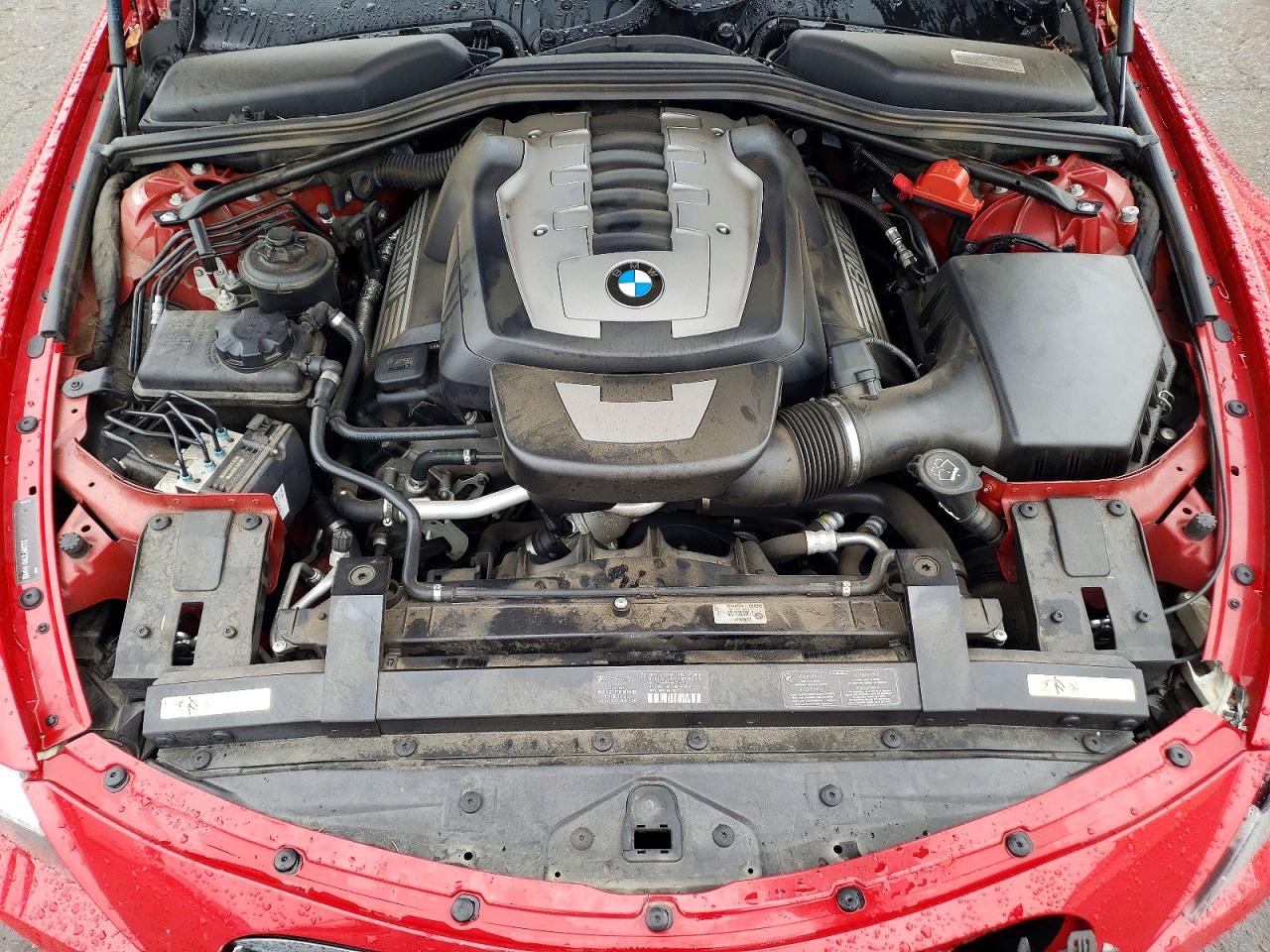 2009 Bmw 650 I Red vin: WBAEA53519CV92671