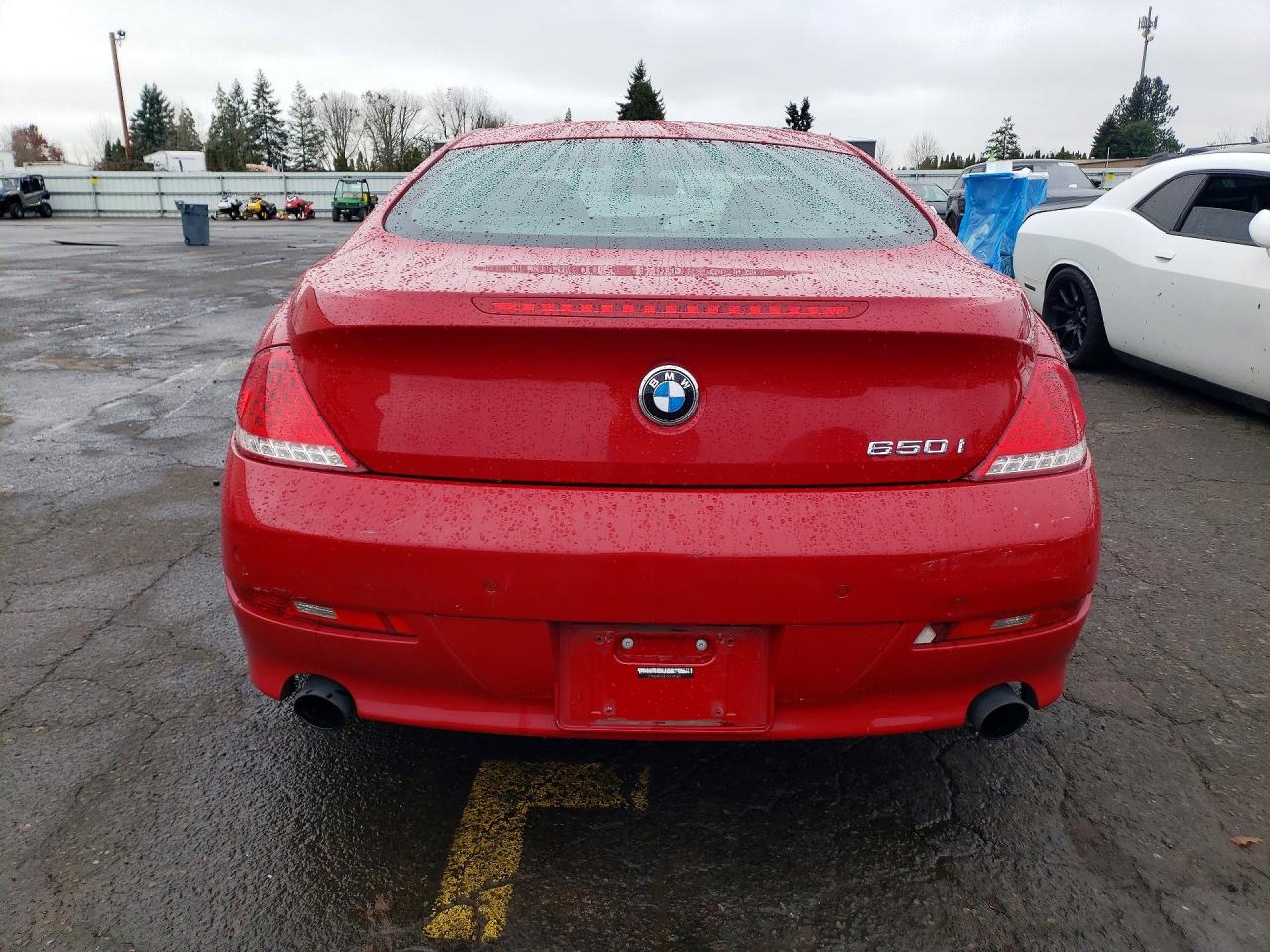 2009 Bmw 650 I Red vin: WBAEA53519CV92671
