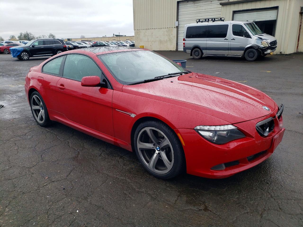 2009 Bmw 650 I Red vin: WBAEA53519CV92671