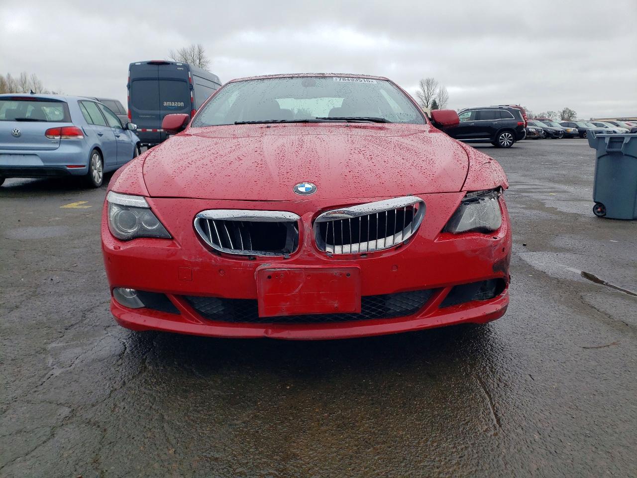2009 Bmw 650 I Red vin: WBAEA53519CV92671