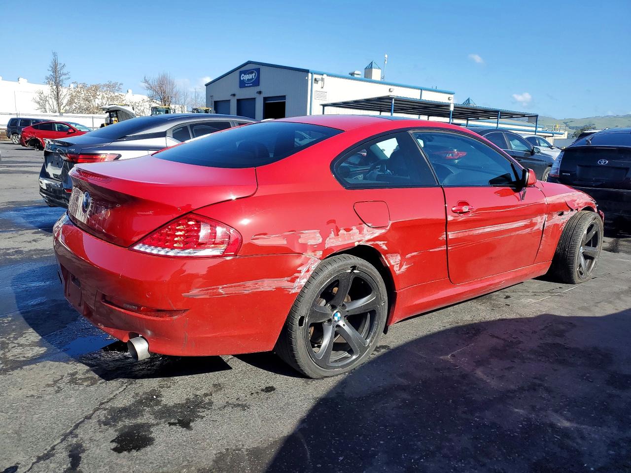 2009 Bmw 650 I Red vin: WBAEA53529CV92436