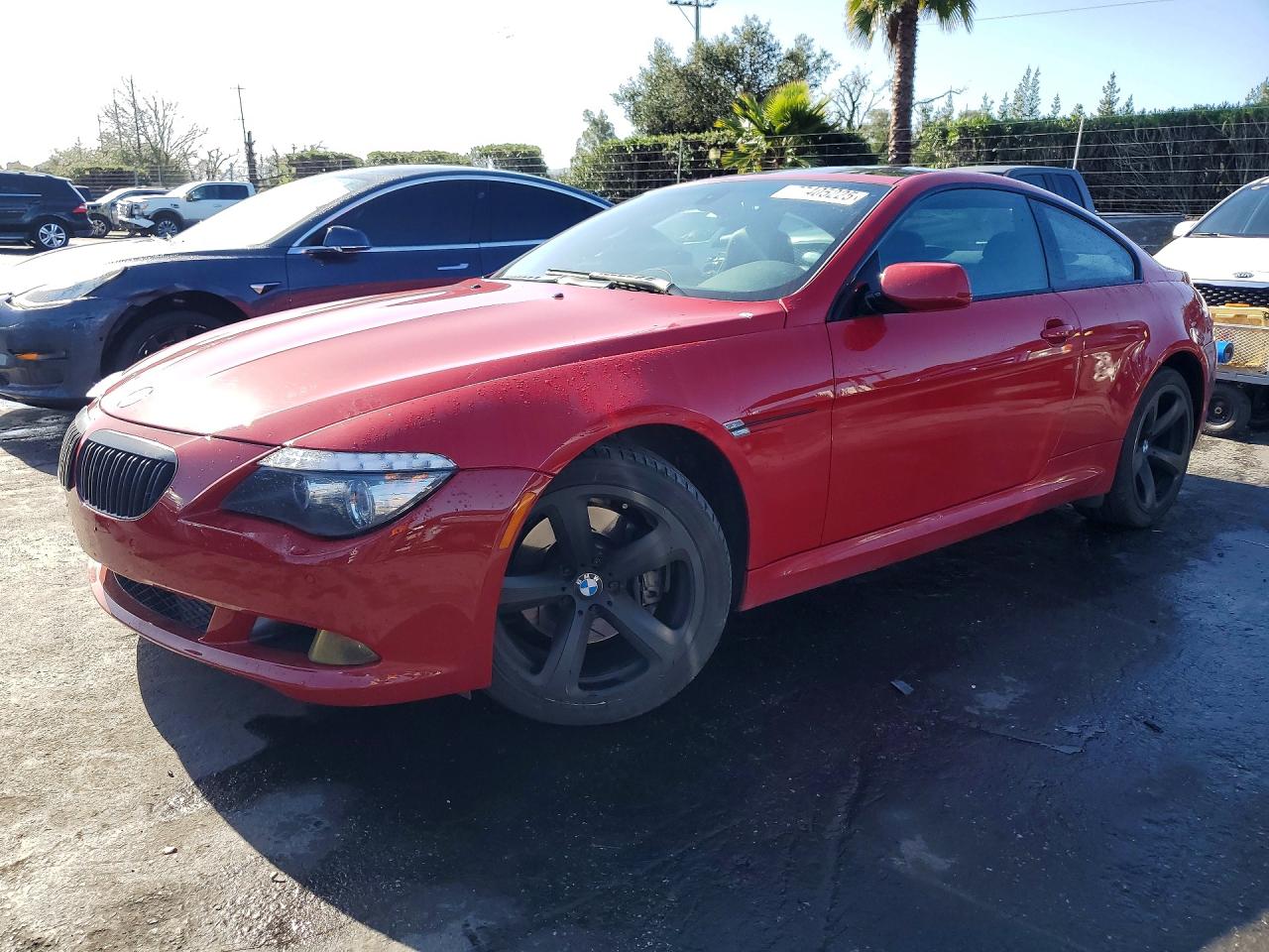 2009 Bmw 650 I Red vin: WBAEA53529CV92436