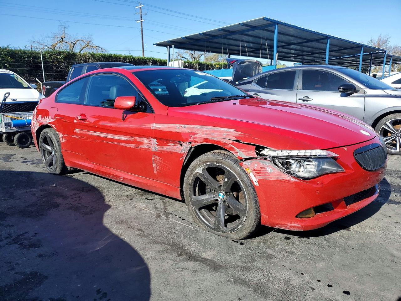 2009 Bmw 650 I Red vin: WBAEA53529CV92436