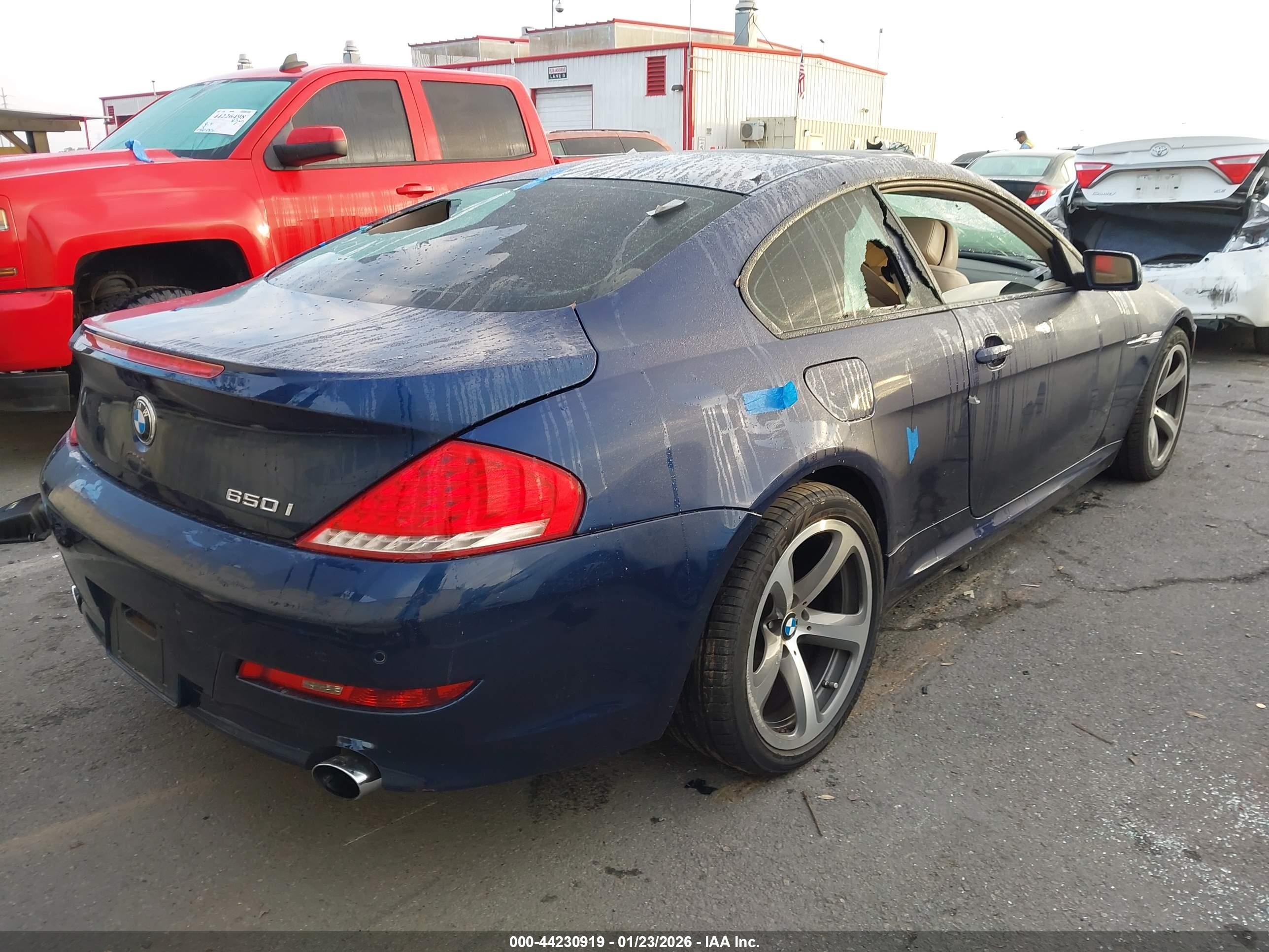 2008 Bmw 650i   Purple vin: WBAEA53538CV91469