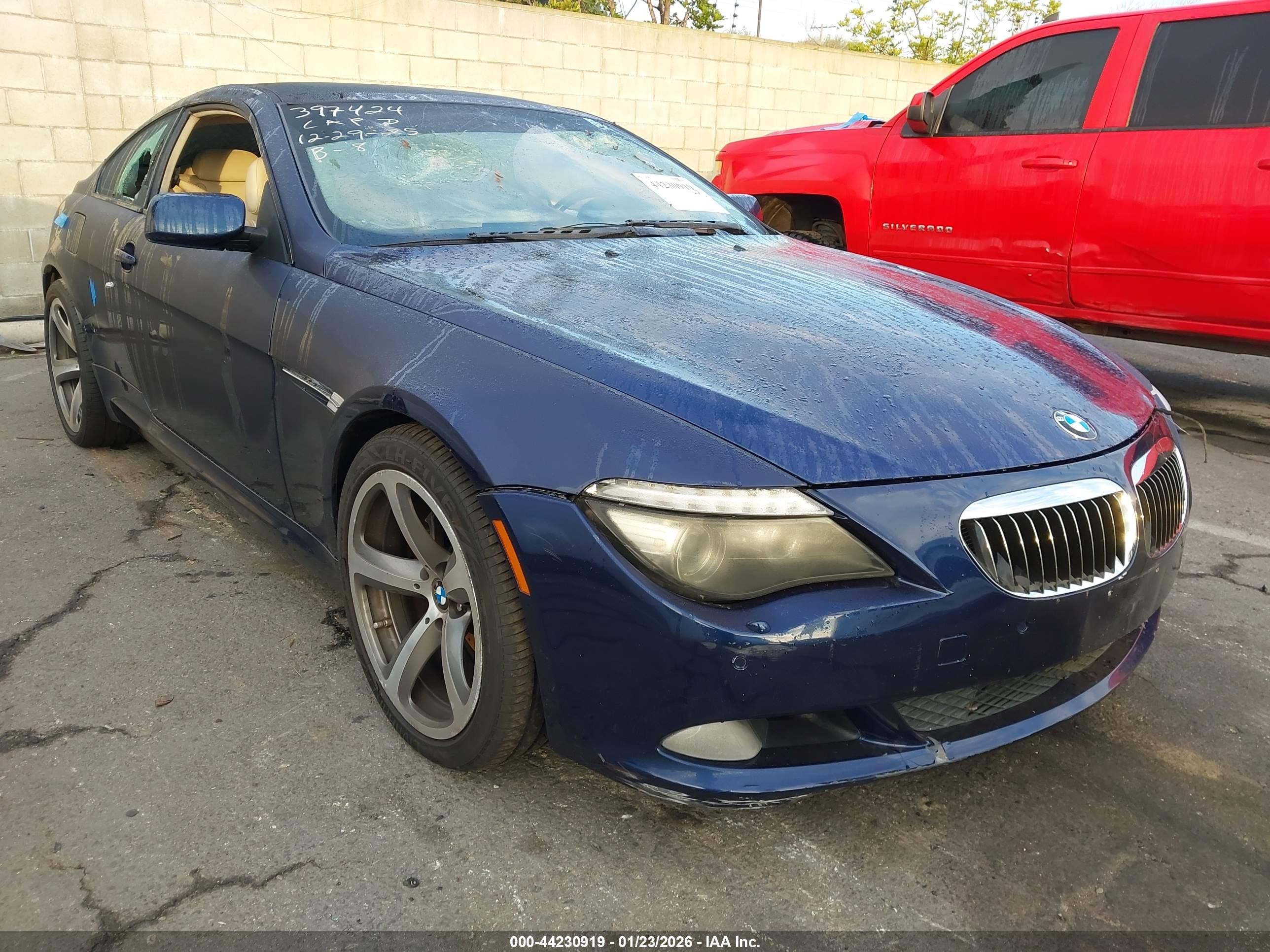 2008 Bmw 650i   Purple vin: WBAEA53538CV91469