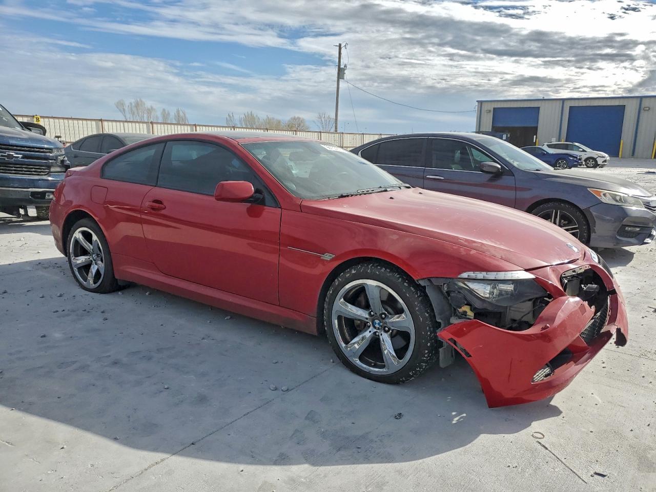 2009 Bmw 650 I Red vin: WBAEA53539CV92073