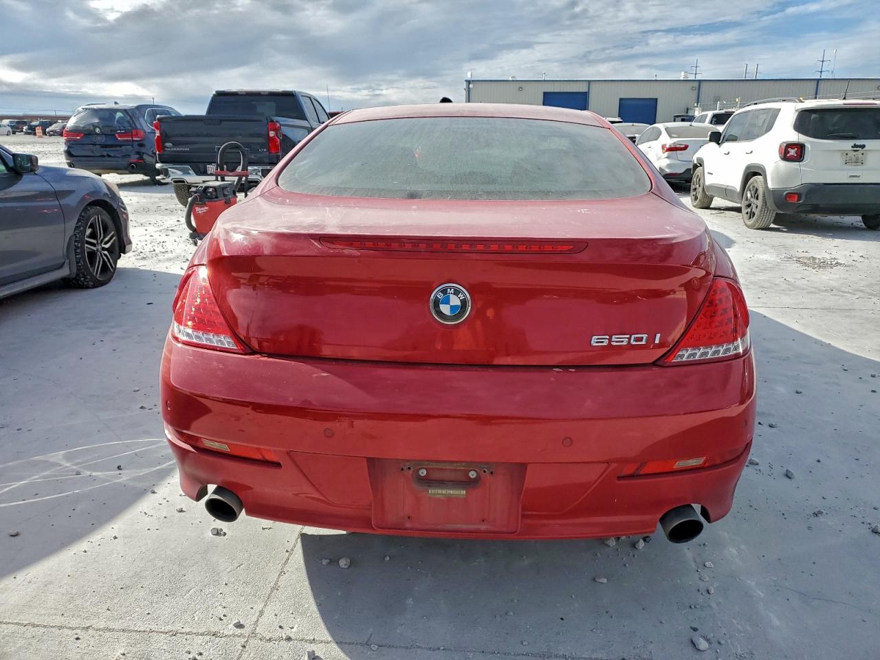 2009 Bmw 650 I Red vin: WBAEA53539CV92073