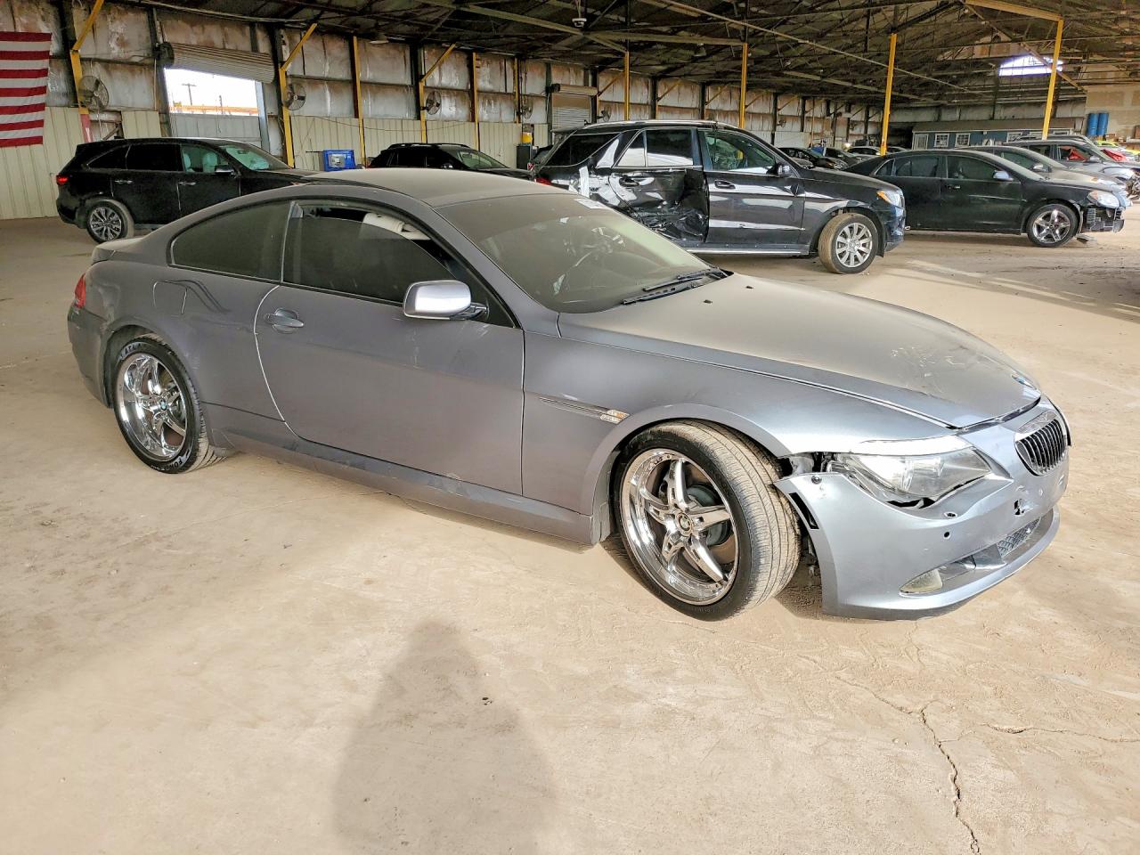 2008 Bmw 650 I Silver vin: WBAEA53548CV90024