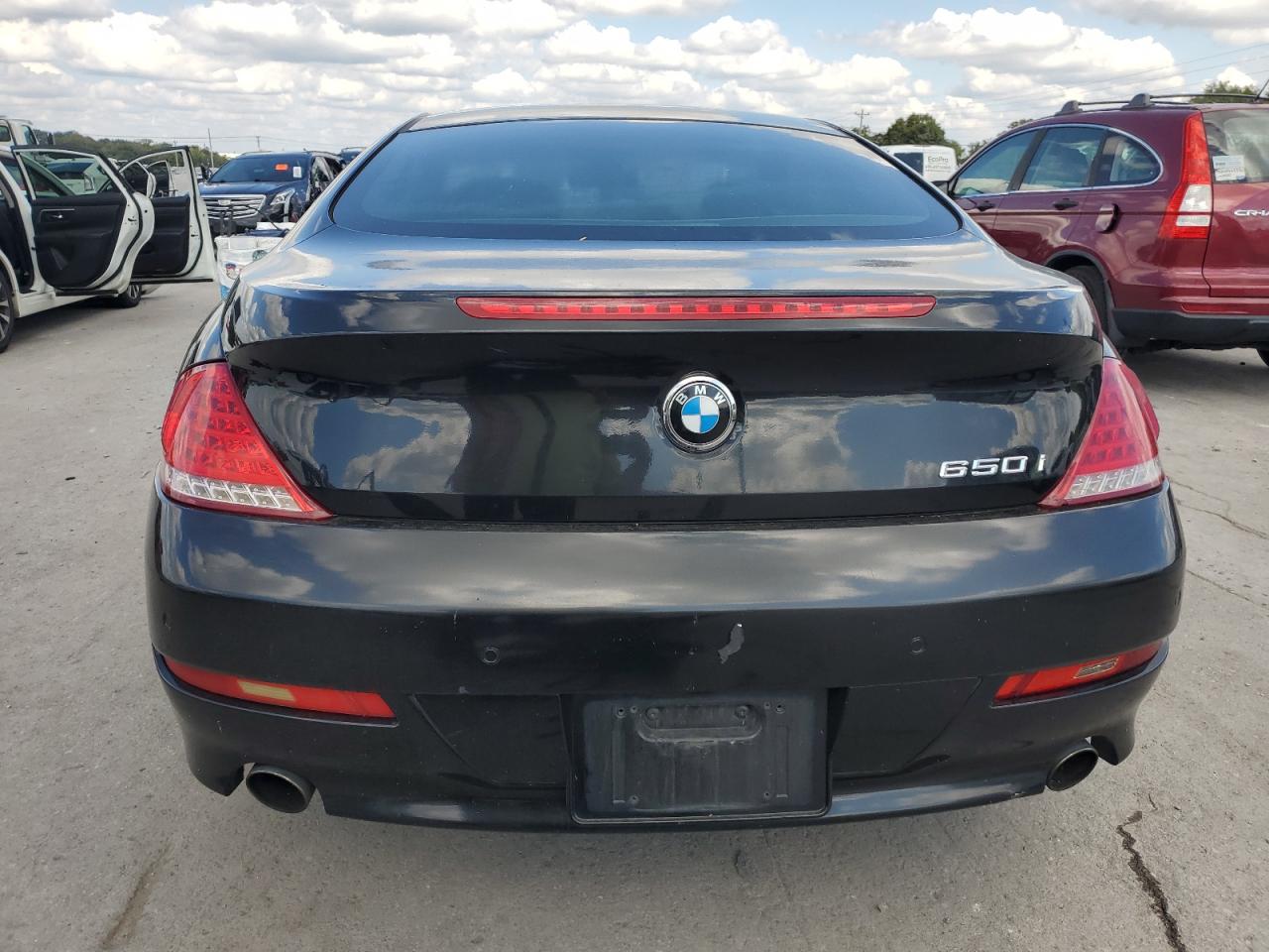 2008 Bmw 650 I Черный vin: WBAEA53548CV91187