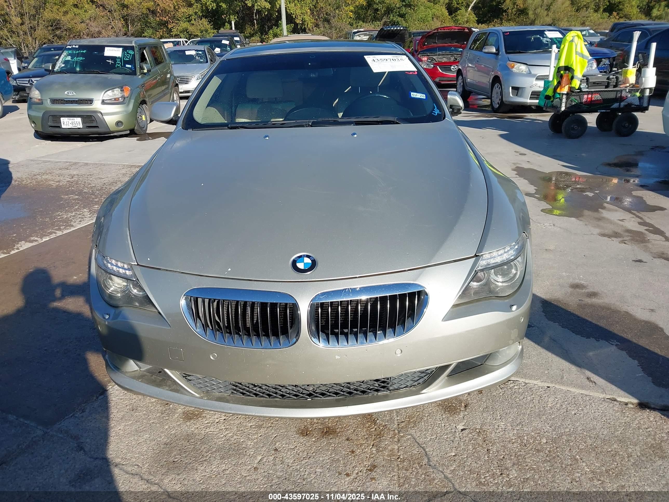 2009 Bmw 650i   Gold vin: WBAEA53549CV92518