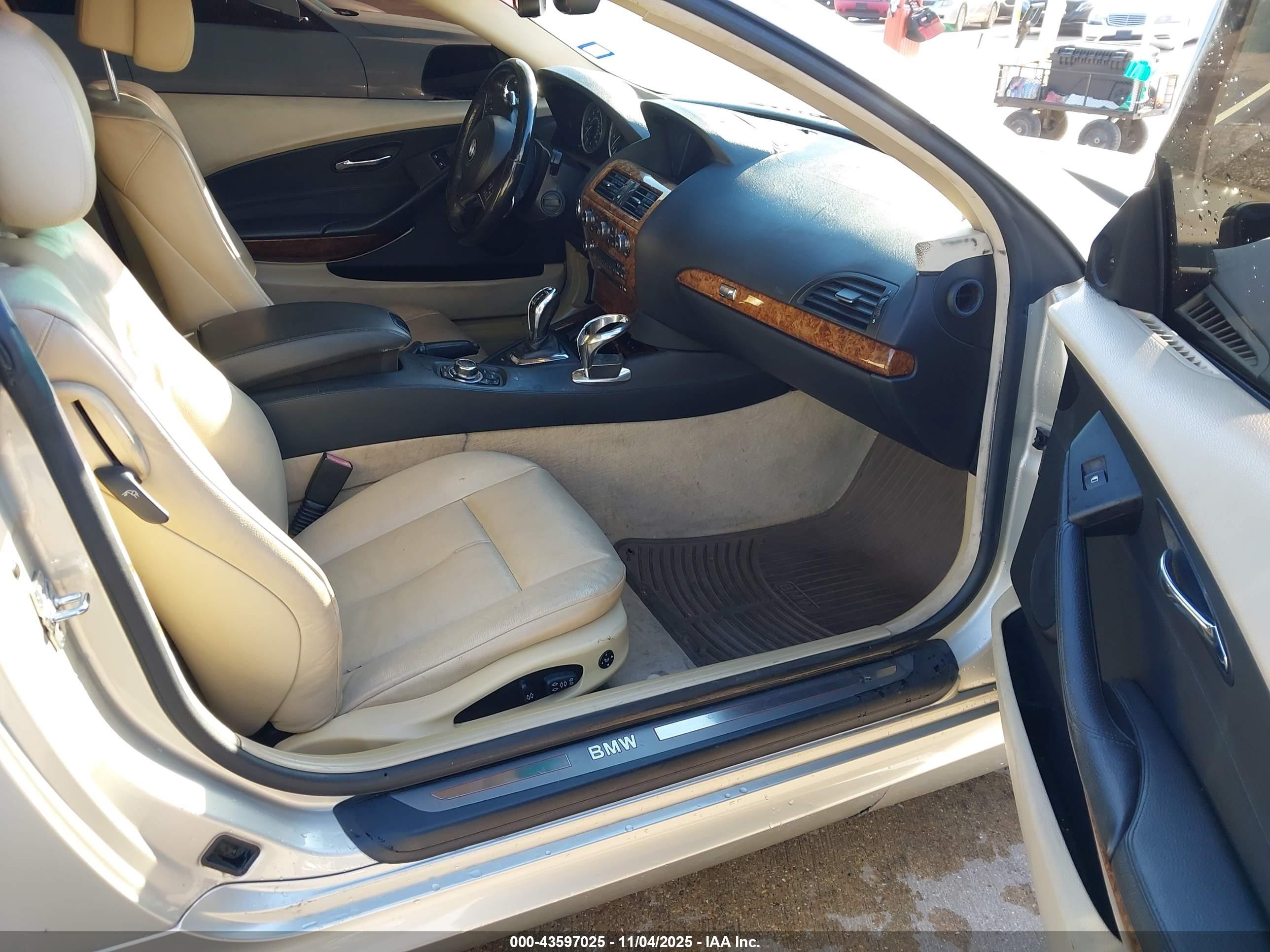 2009 Bmw 650i   Gold vin: WBAEA53549CV92518