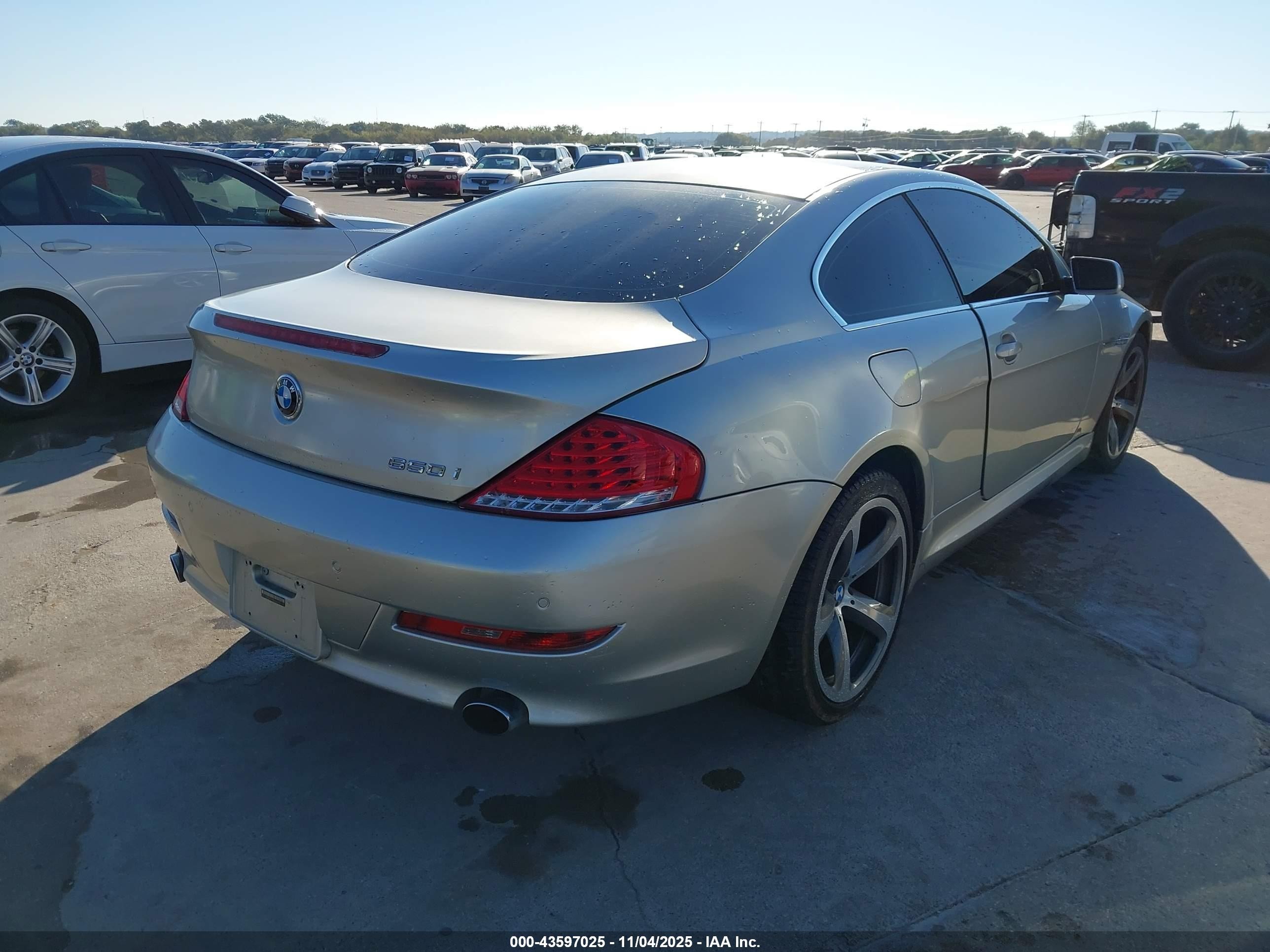 2009 Bmw 650i   Gold vin: WBAEA53549CV92518