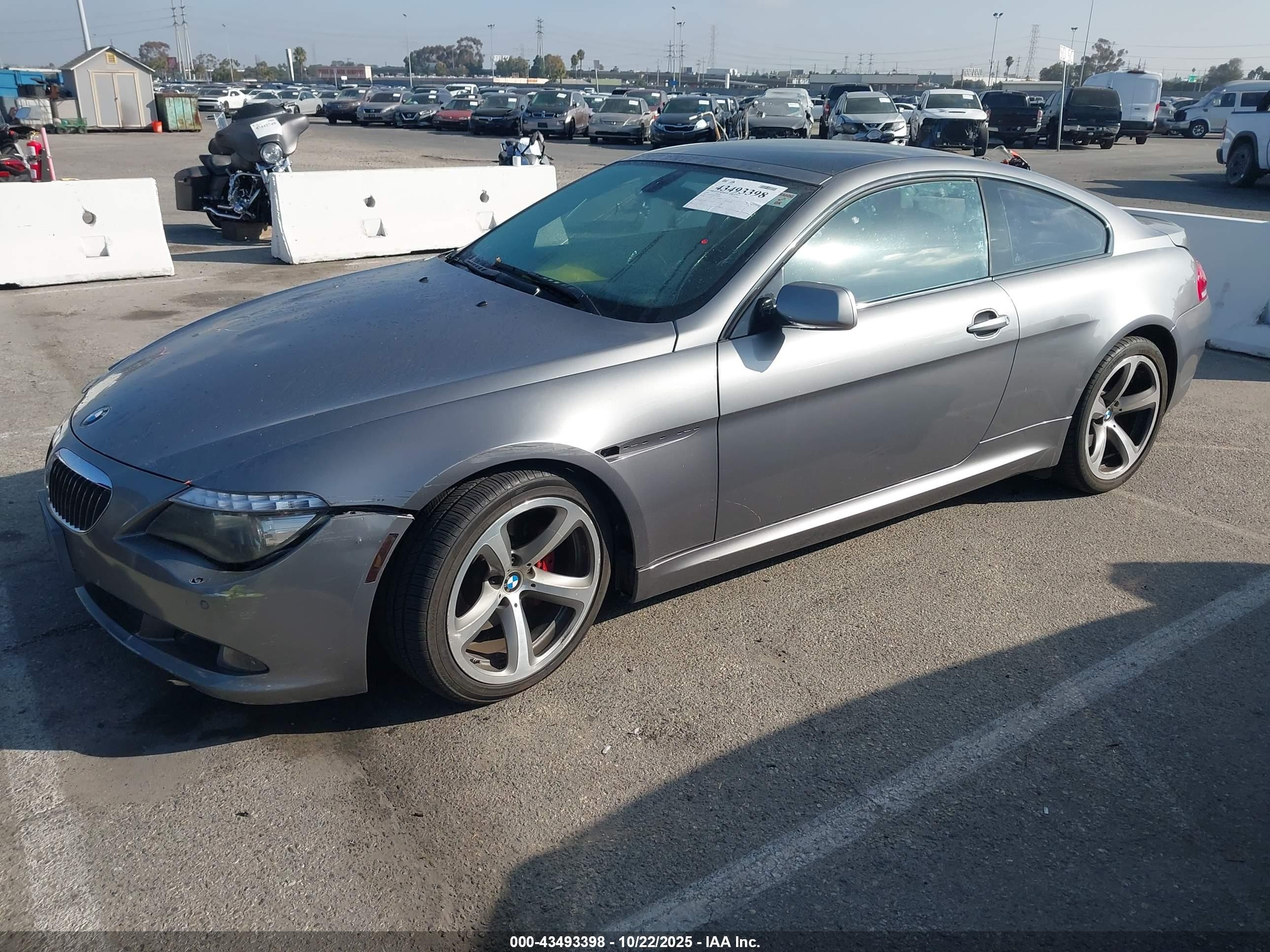 2008 Bmw 650i   Gray vin: WBAEA53558CV90078