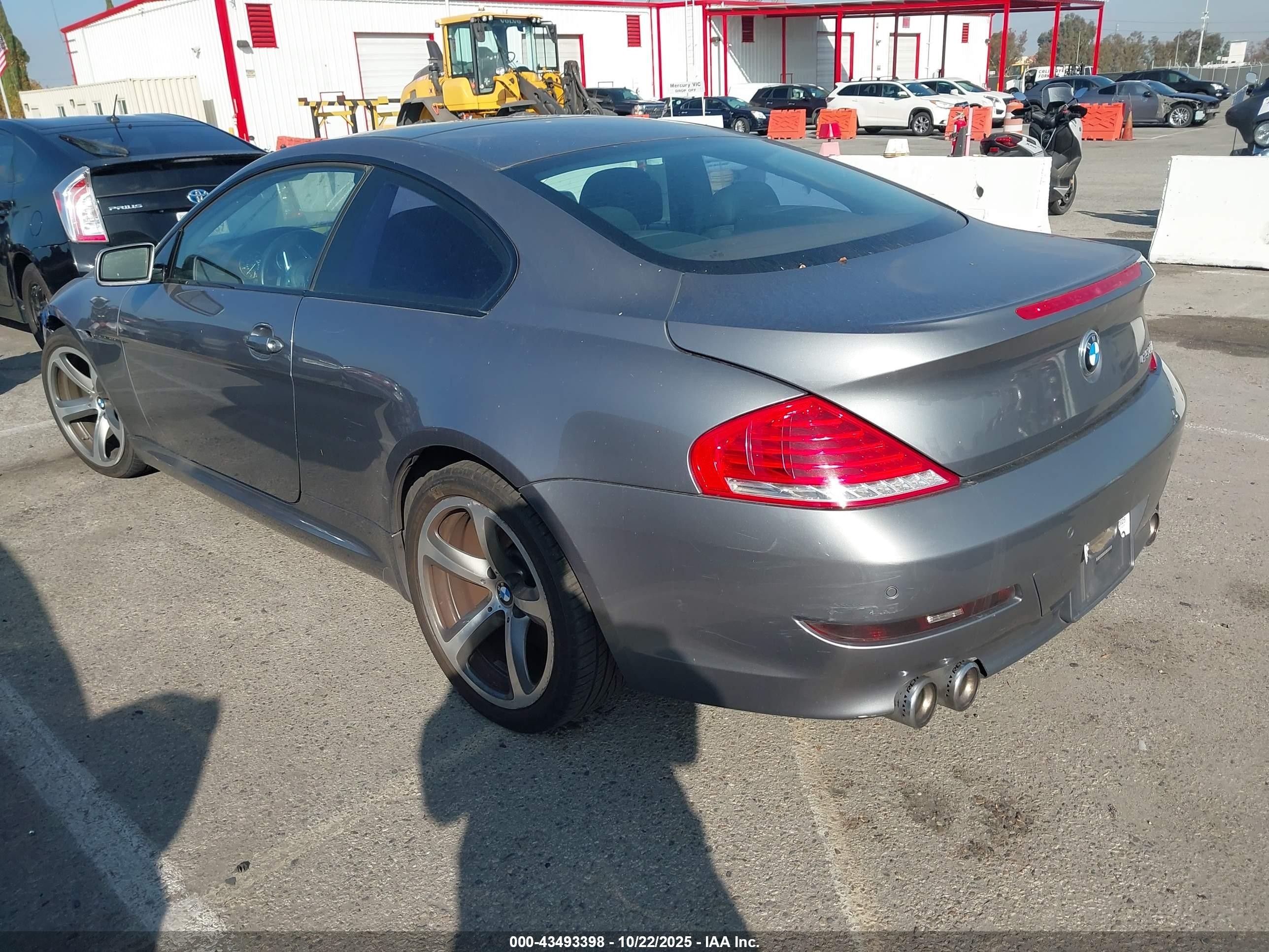 2008 Bmw 650i   Gray vin: WBAEA53558CV90078