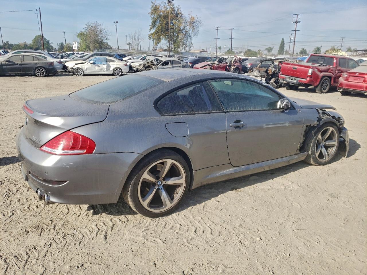 2008 Bmw 650 I Серый vin: WBAEA53558CV90078