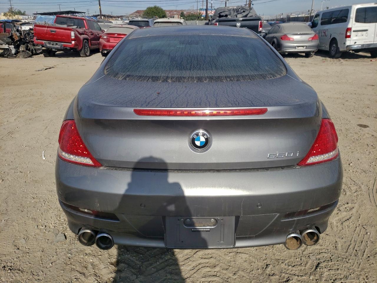 2008 Bmw 650 I Серый vin: WBAEA53558CV90078
