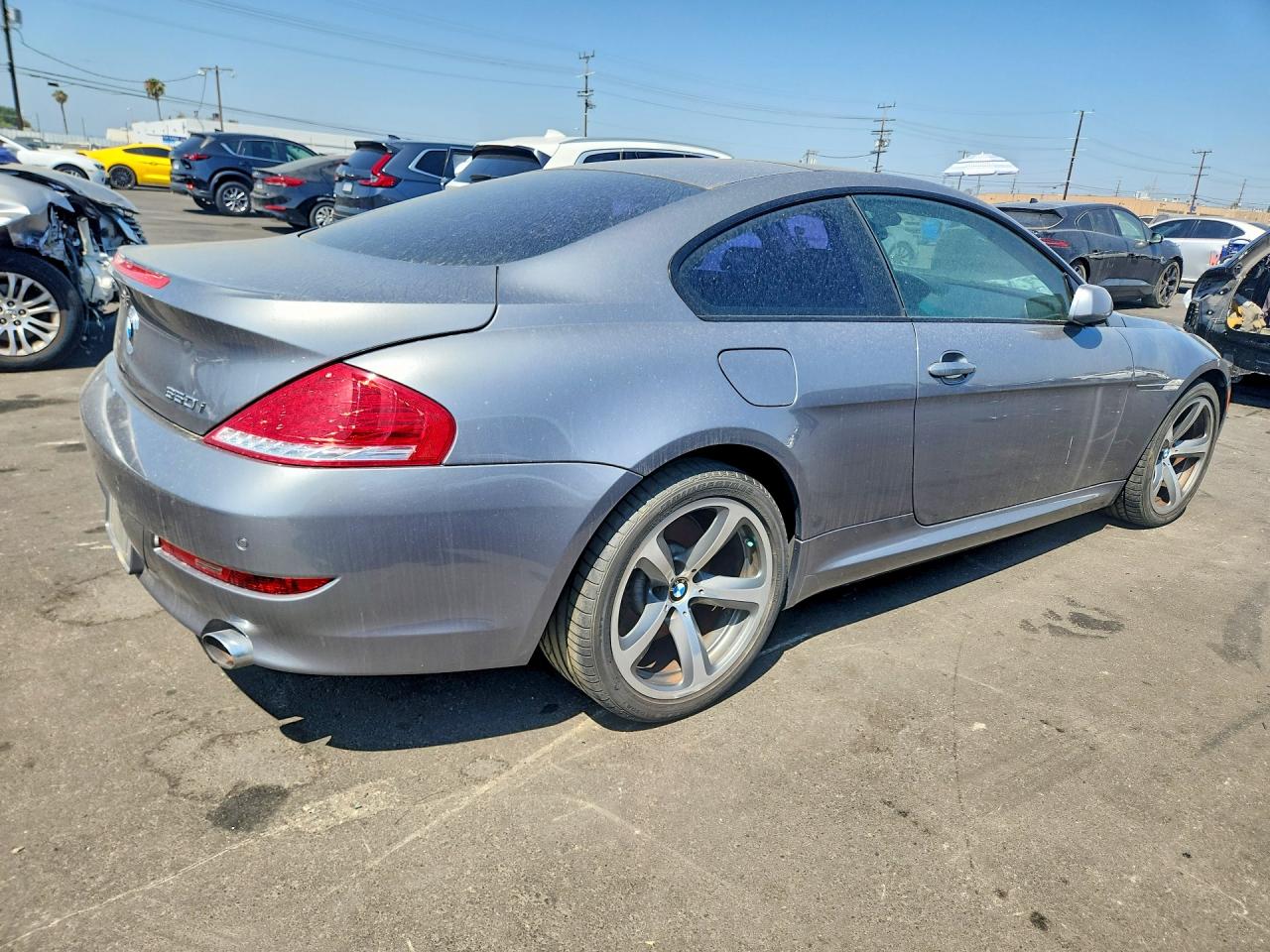 2008 Bmw 650 I Gray vin: WBAEA53558CV90162